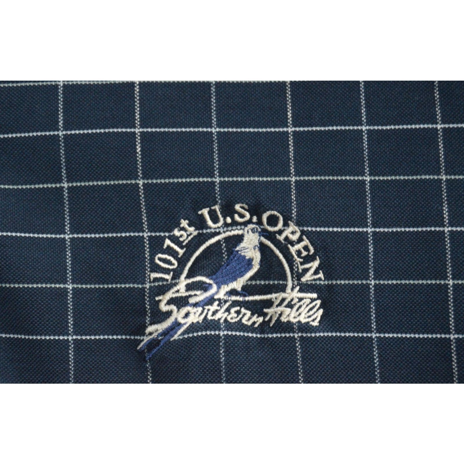 Vintage Fairway Blues Polo Shirt Mens Blue Check Cotton L Polo Golf Casual All Seasons 100% Cotton Mens Size US L / EU 52-54 / 3 - 3 Thumbnail