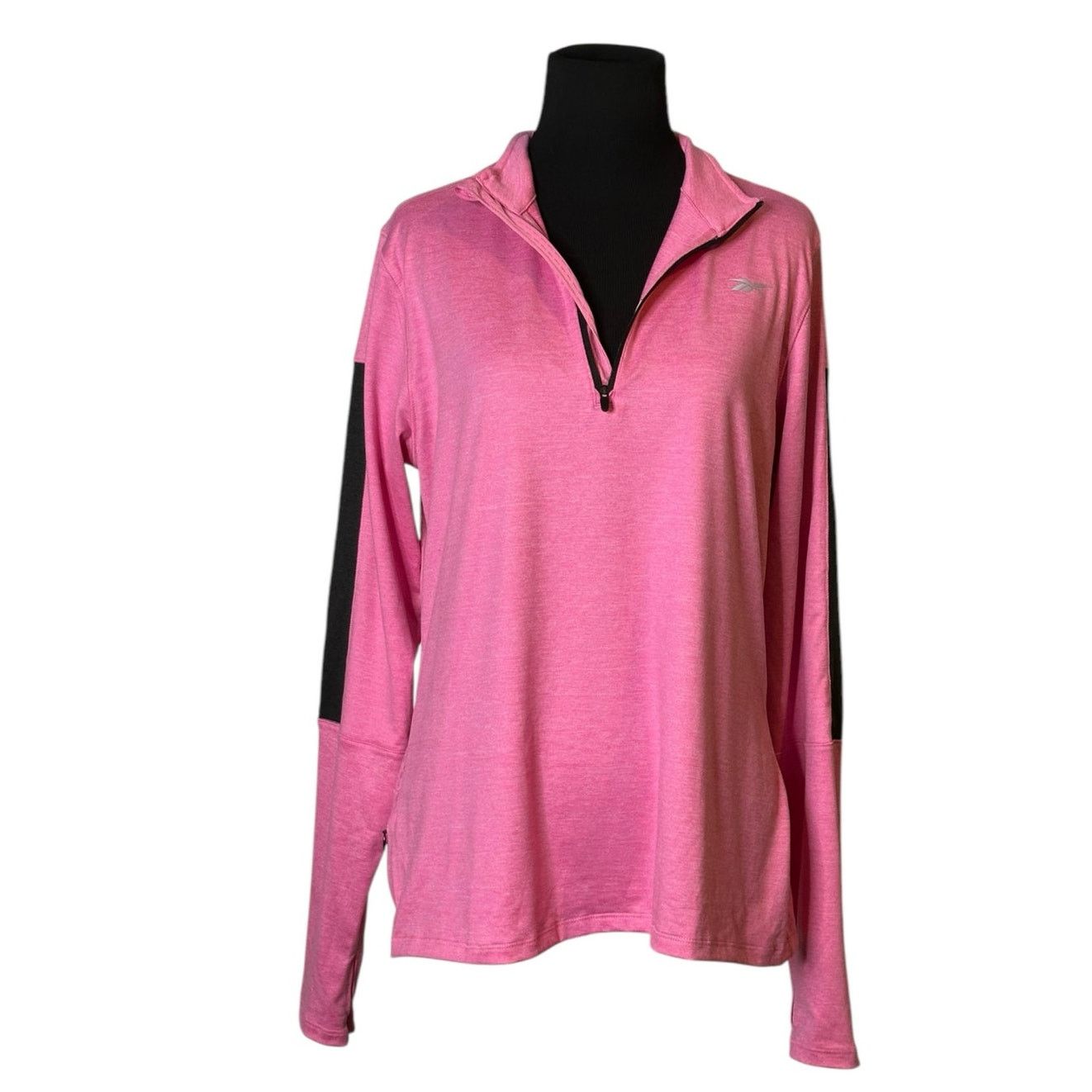 Reebok Reebok pink long sleeves pullover top size Large Size L / US 10 / IT 46 - 17 Thumbnail