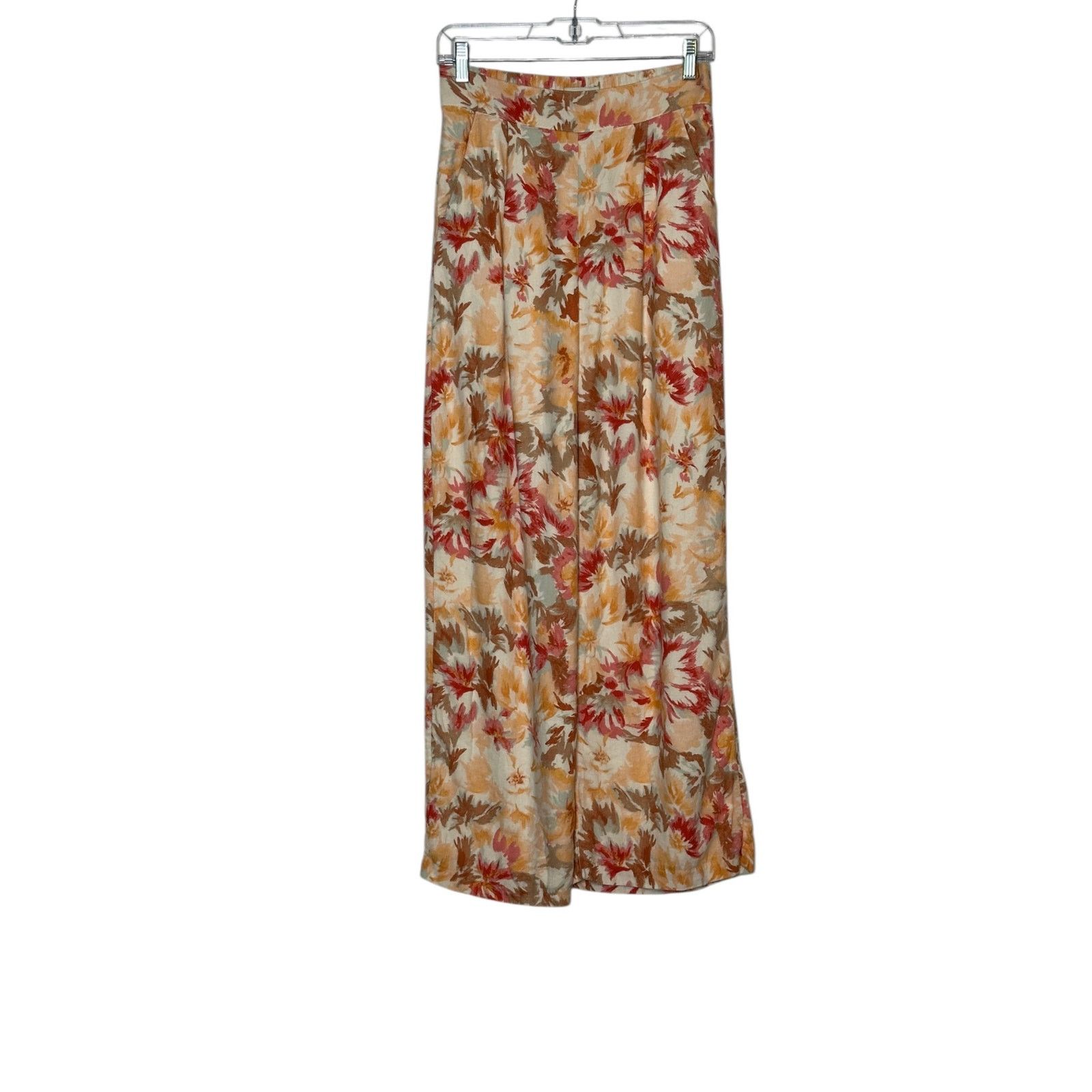 Abercrombie & Fitch Abercrombie & Fitch yellow red floral pleated pants size S Size 30" / US 8 / IT 44 - 12 Thumbnail