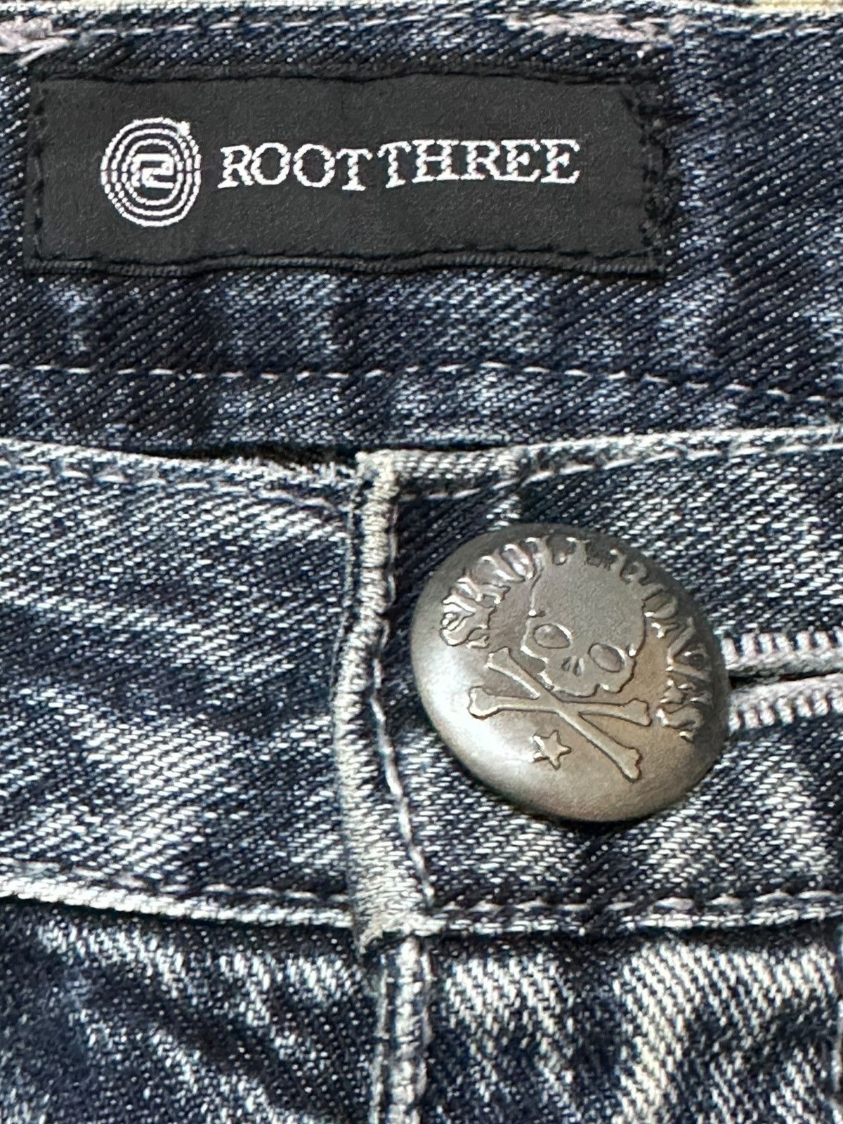 POST ARCHIVE FACTION (PAF) Vintage Root Three Styles Skulls Hints Distressed Denim Size US 33 - 6 Thumbnail