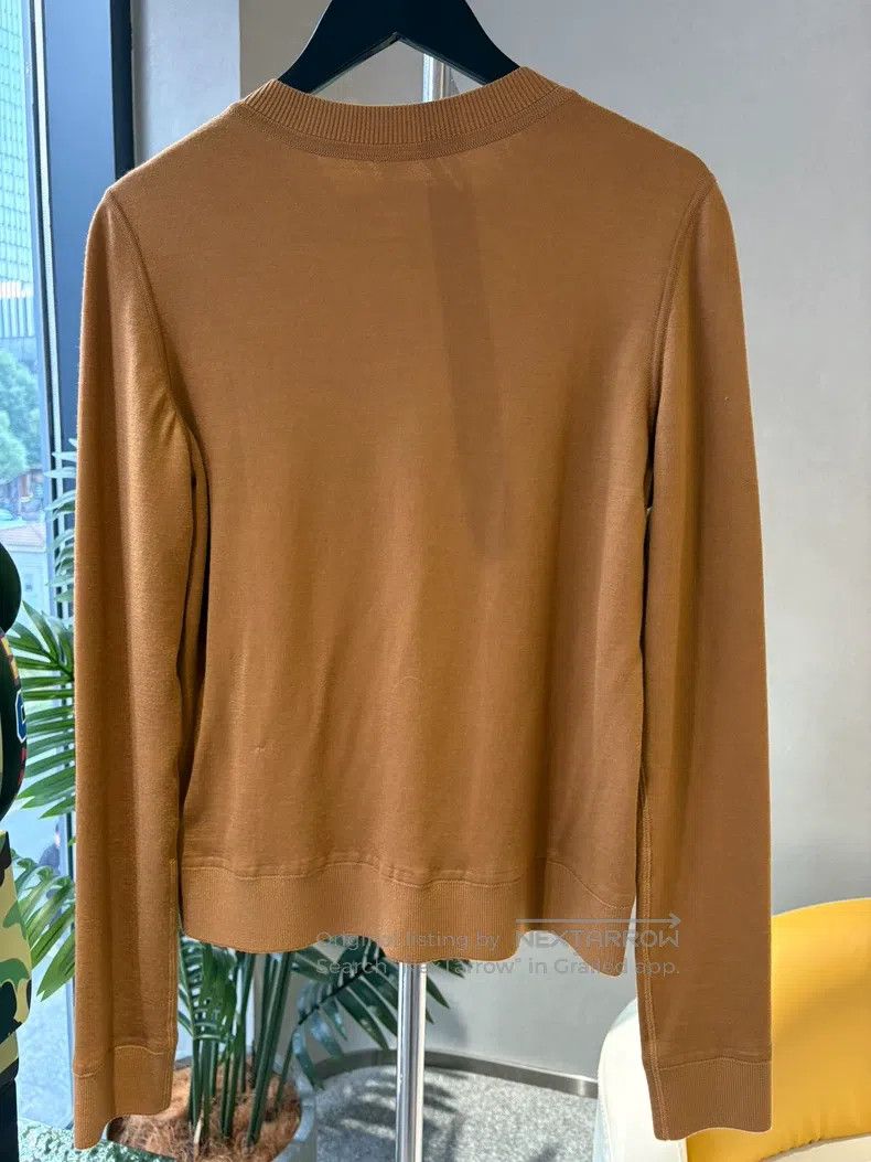 Hermes Hermes Chestnut-colored knitted cardigan Size XS / US 0-2 / IT 36-38 - 2 Thumbnail