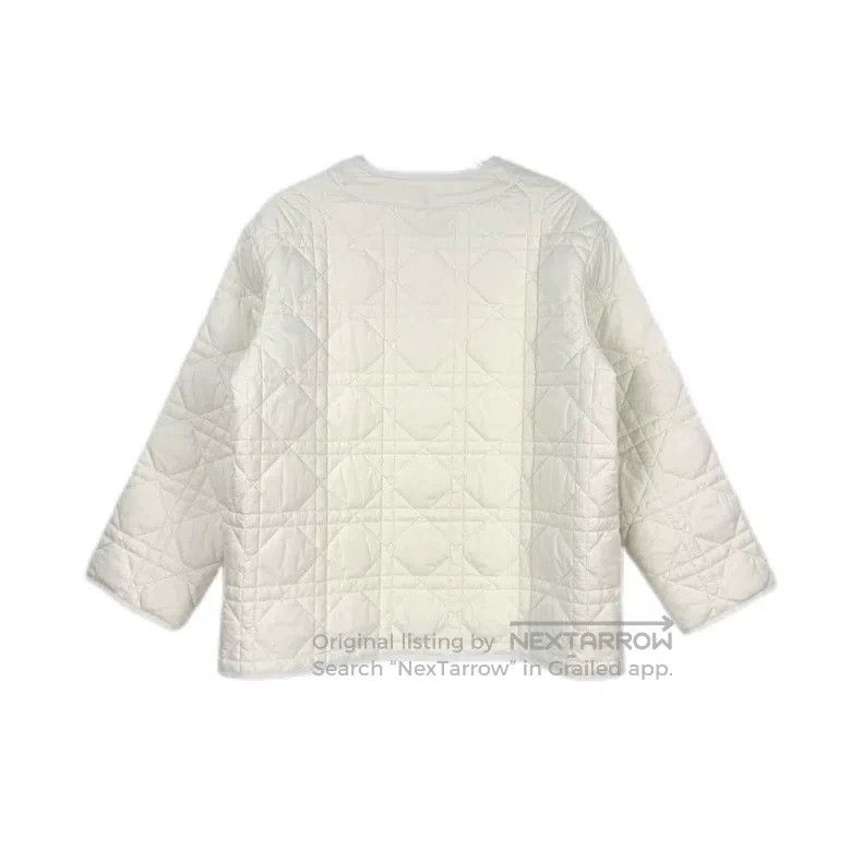 Dior Dior White embroidered bee diamond cotton jacket Size XXS / US 00 / IT 34 - 2 Thumbnail