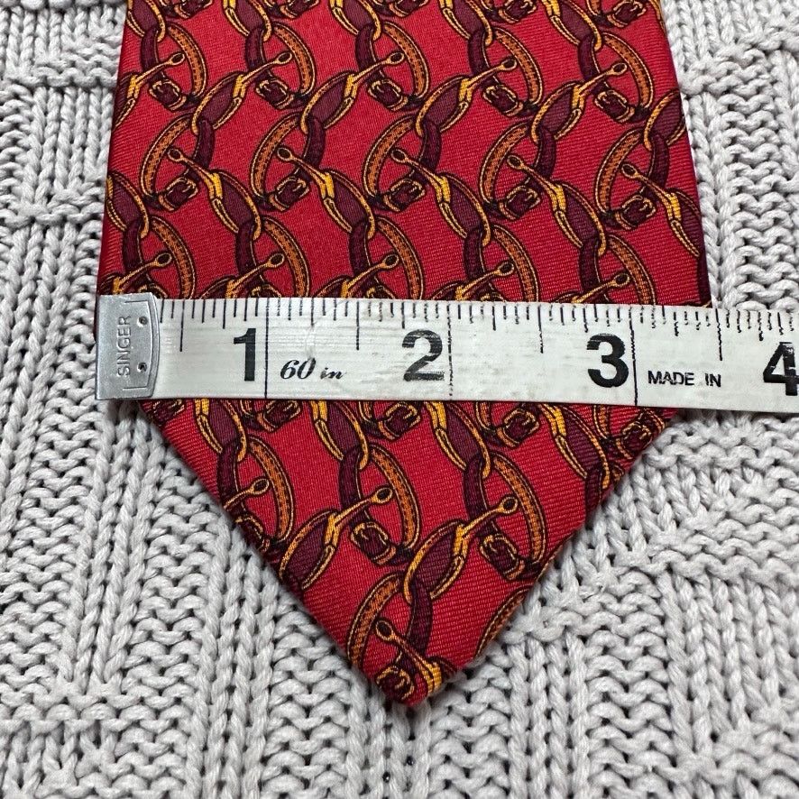 Brooks Brothers Brooks Brothers red horse bit silk tie Size ONE SIZE - 5 Thumbnail