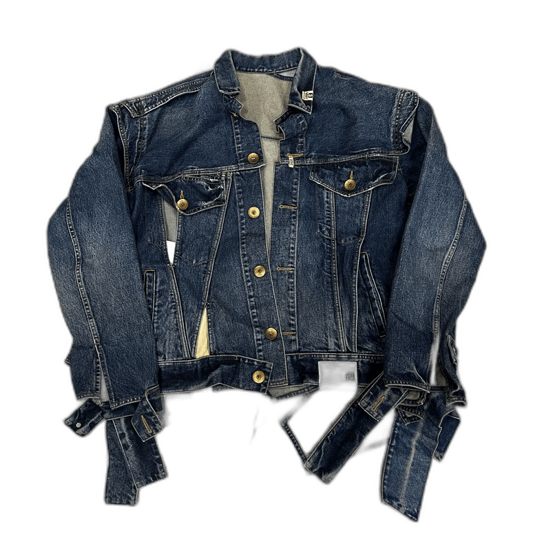 Maison MIHARA YASUHIRO Maison Mihara Denim Jacket with Distressed Details Size US L / EU 52-54 / 3 - 1 Thumbnail
