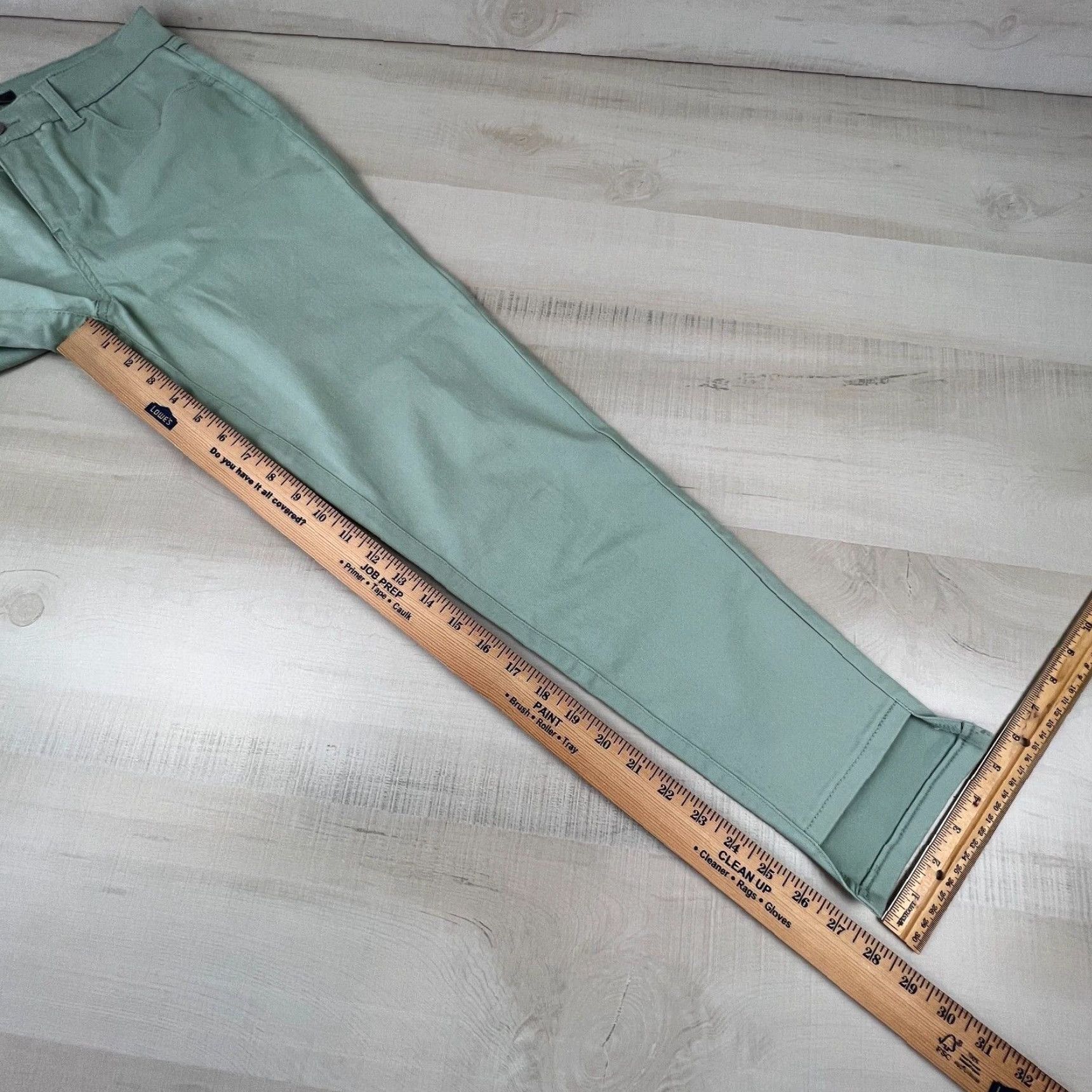 Vintage Lisa Rinna Womens Green Skinny Jeans 6 Mid Rise Stretch Denim Size 28" / US 6 / IT 42 - 7 Thumbnail