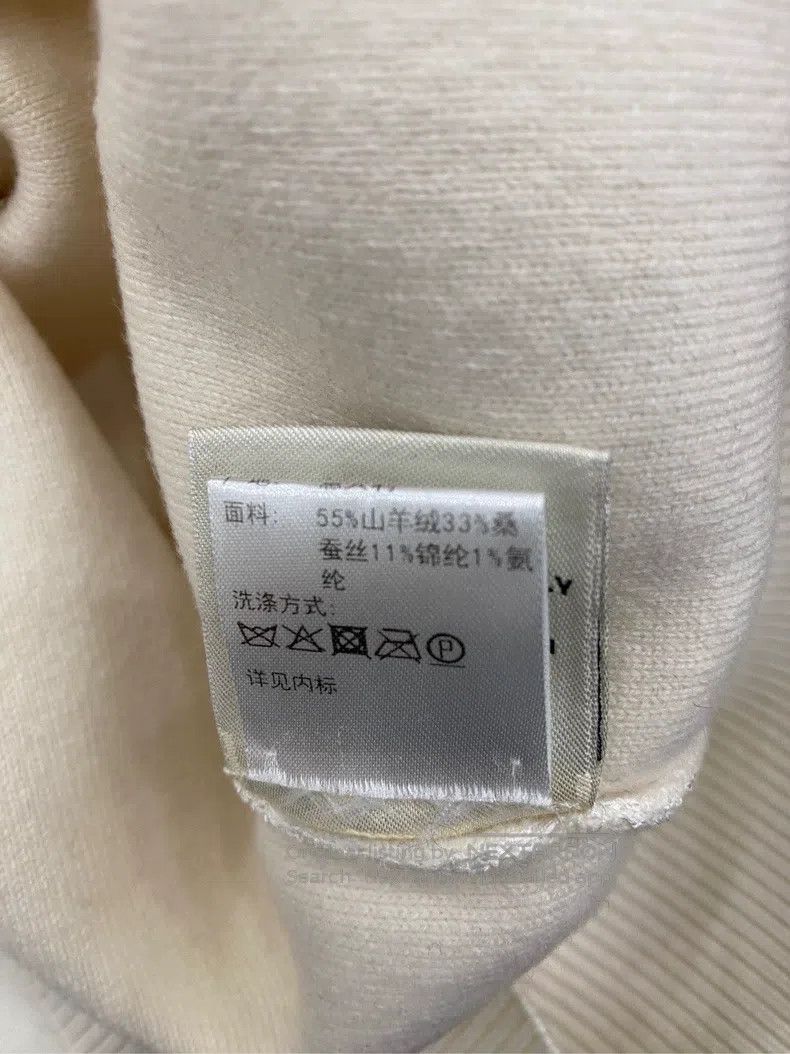 Hermes Hermes Milk White Oversized Carriage Print Cashmere Sweate Size XS / US 0-2 / IT 36-38 - 7 Thumbnail