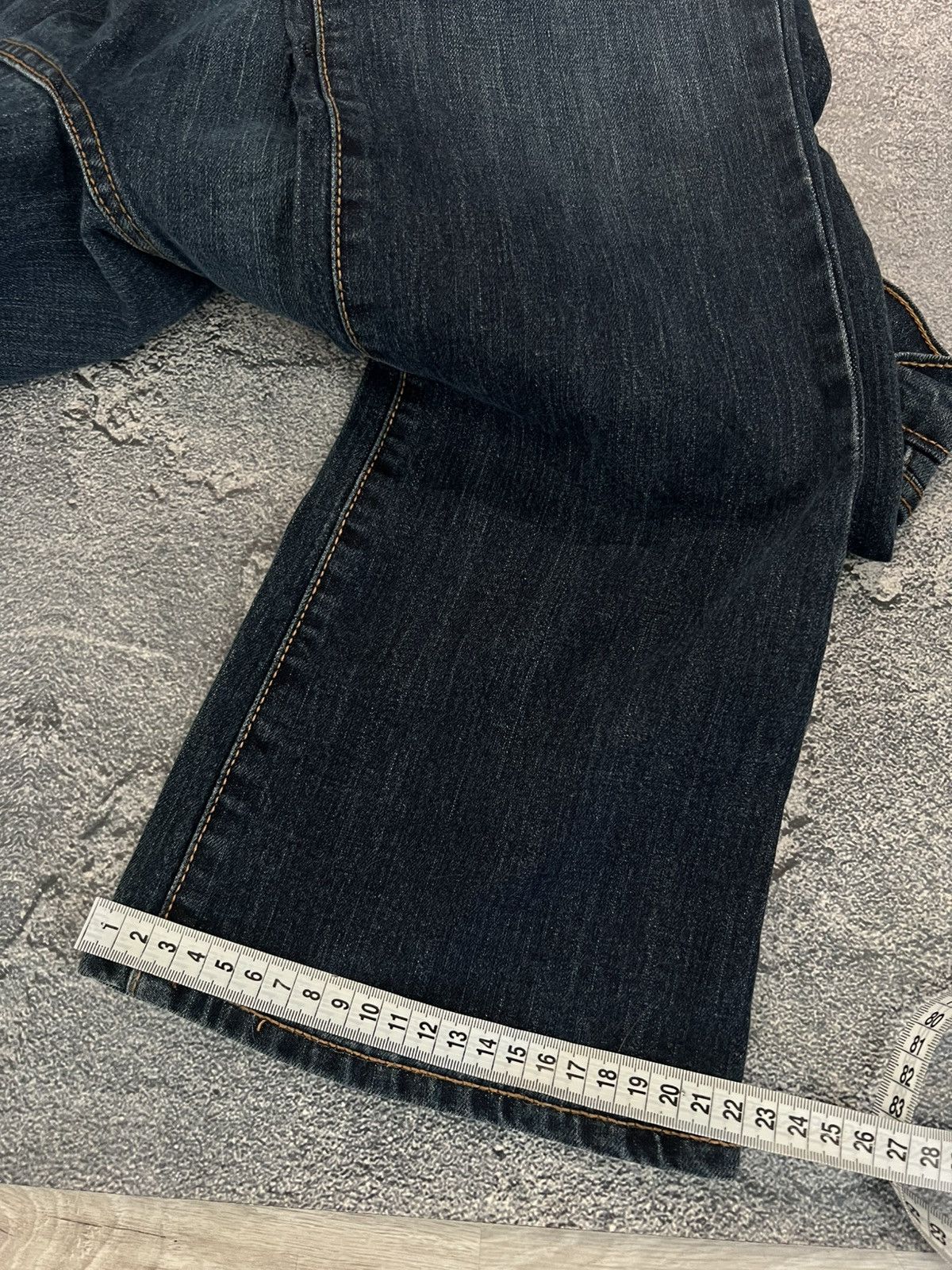 Japanese Brand Niche Archive Slim Retro Jeans / Avant Garde Y2K Swag Style Size US 35 - 10 Thumbnail
