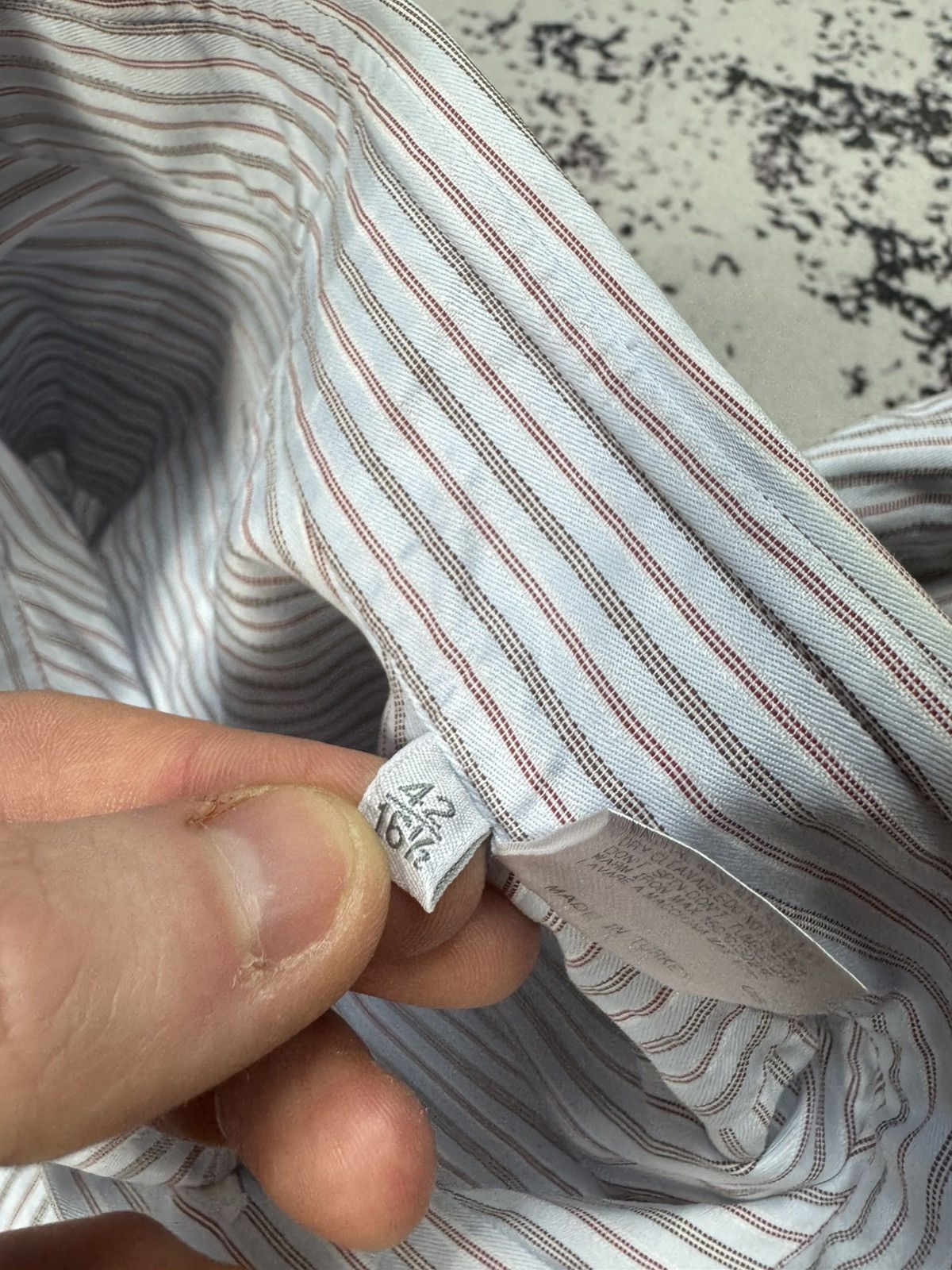 Ermenegildo Zegna Ermenegildo Zegna Shirt Blue Size M striped Size US M / EU 48-50 / 2 - 5 Thumbnail