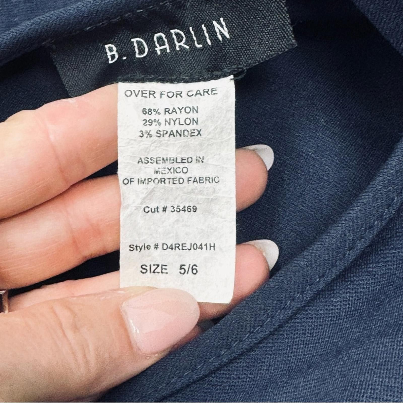 Designer B. Darlin. Fit and Flare Blue Cut-Out Dress. Size 5/6. Size M / US 6-8 / IT 42-44 - 4 Thumbnail