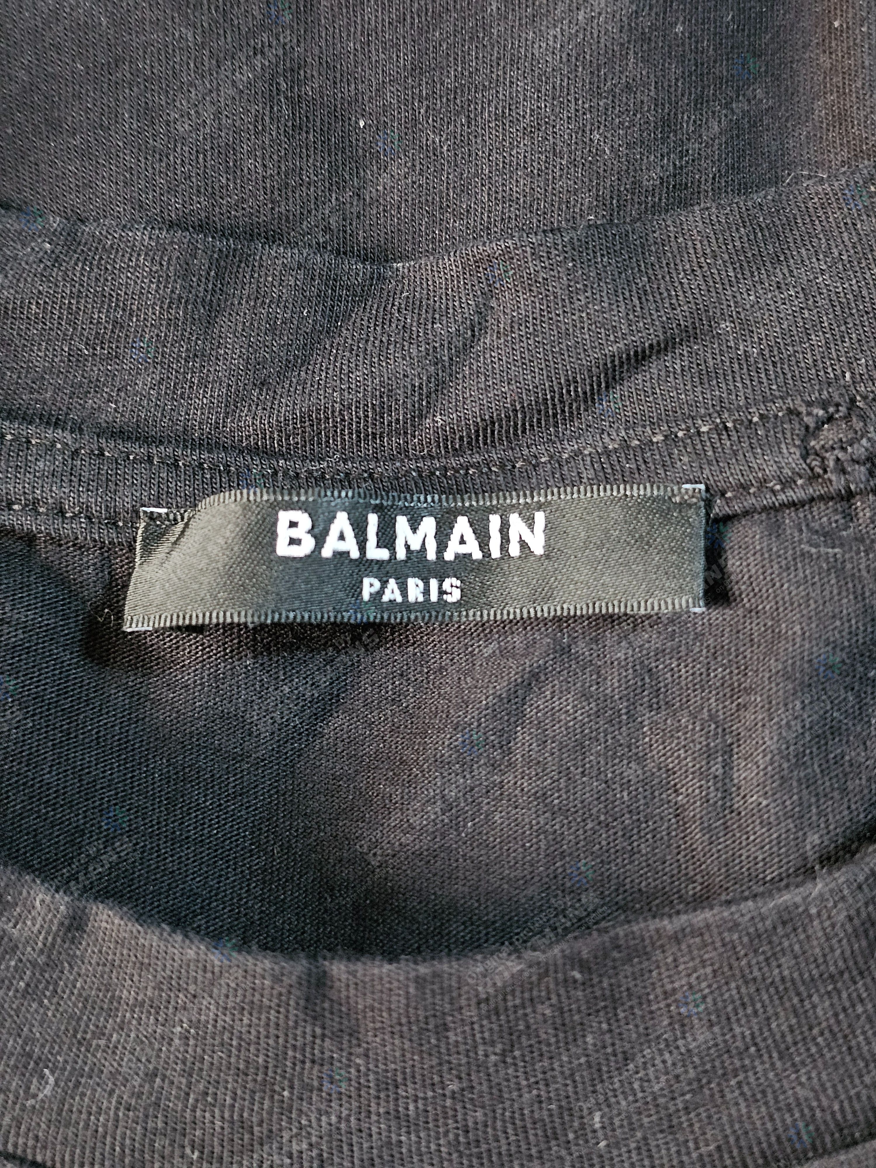 Balmain Balmain logo-print Cotton T-shirt Size L Size US L / EU 52-54 / 3 - 4 Thumbnail