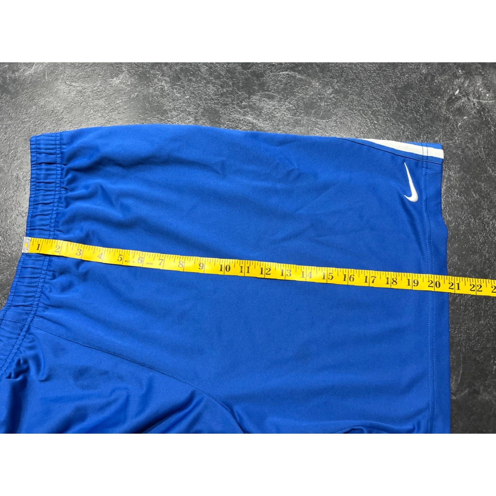 Nike Nike Men's Blue Athletic Shorts 2XL Loose Drawstring Activewear Pockets Size US 38 / EU 54 - 6 Thumbnail
