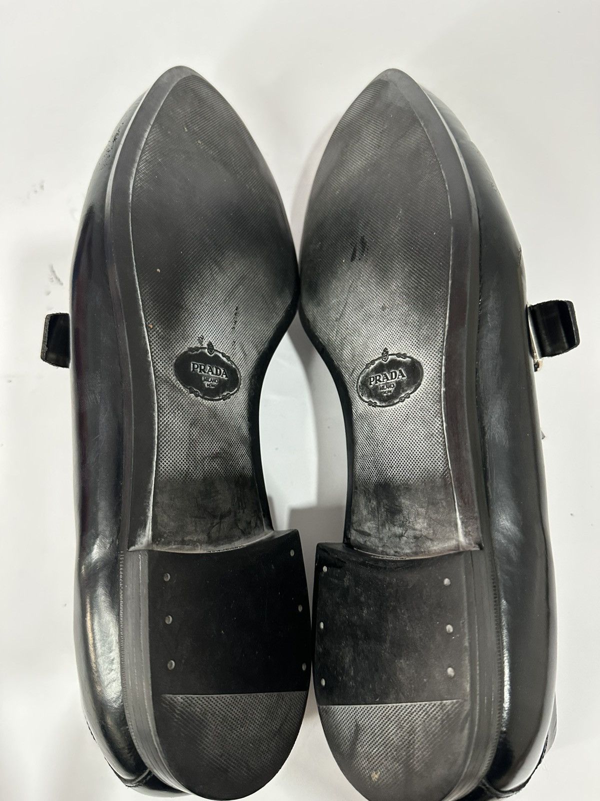 Prada Vintage Prada Logo Buckle Black Leather Loafers. Size US 10 / EU 43 - 10 Thumbnail