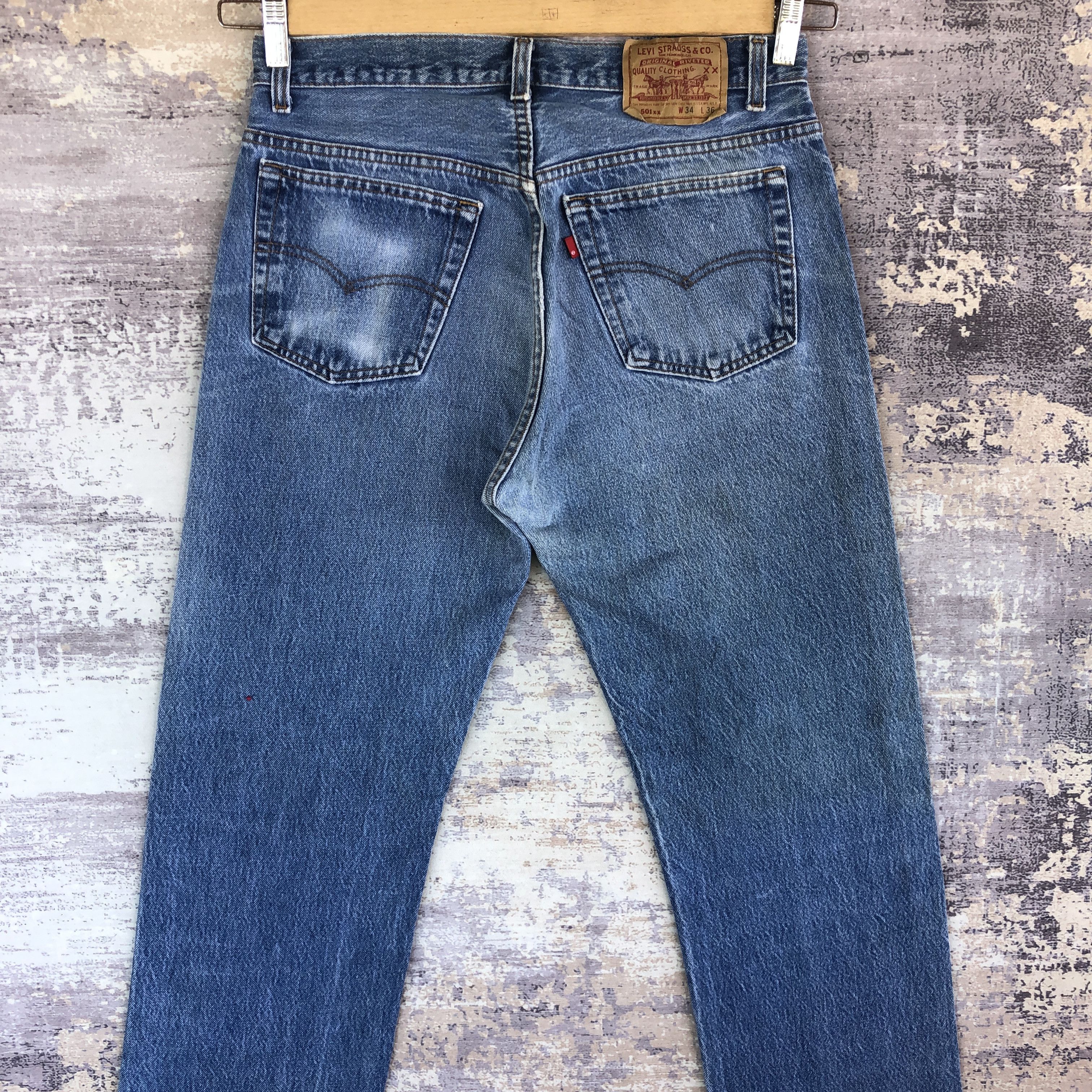 Levi's Vintage Levis 501 Faded Jeans Distressed Light Wash Denim Size US 30 / EU 46 - 4 Thumbnail