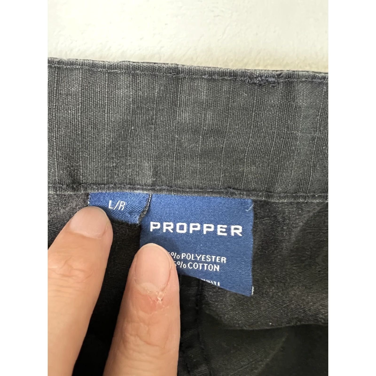 Propper Propper Pants Mens L Regular Tactical Cargo Ripstop Utility Drawstring Cargo Pocket Black Army Straight Pants Size US 33 - 5 Thumbnail