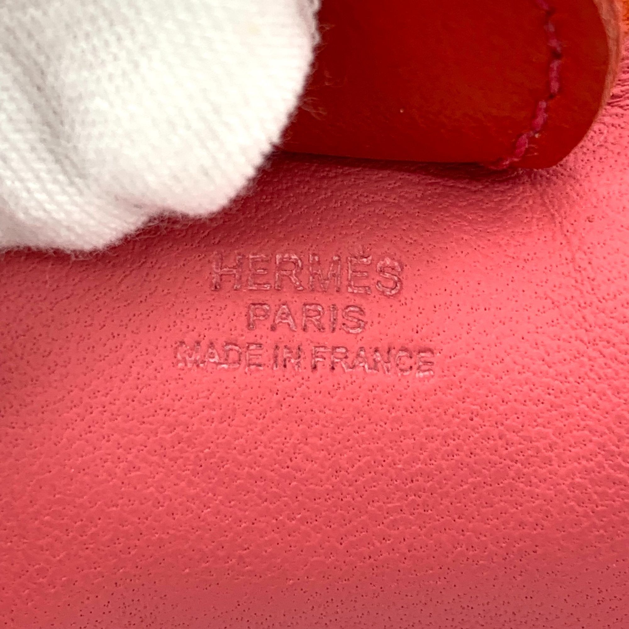 Hermes Hermès Rodeo MM Horse Bag Charm In Rose Azalée & Orange Swif Size ONE SIZE - 7 Thumbnail