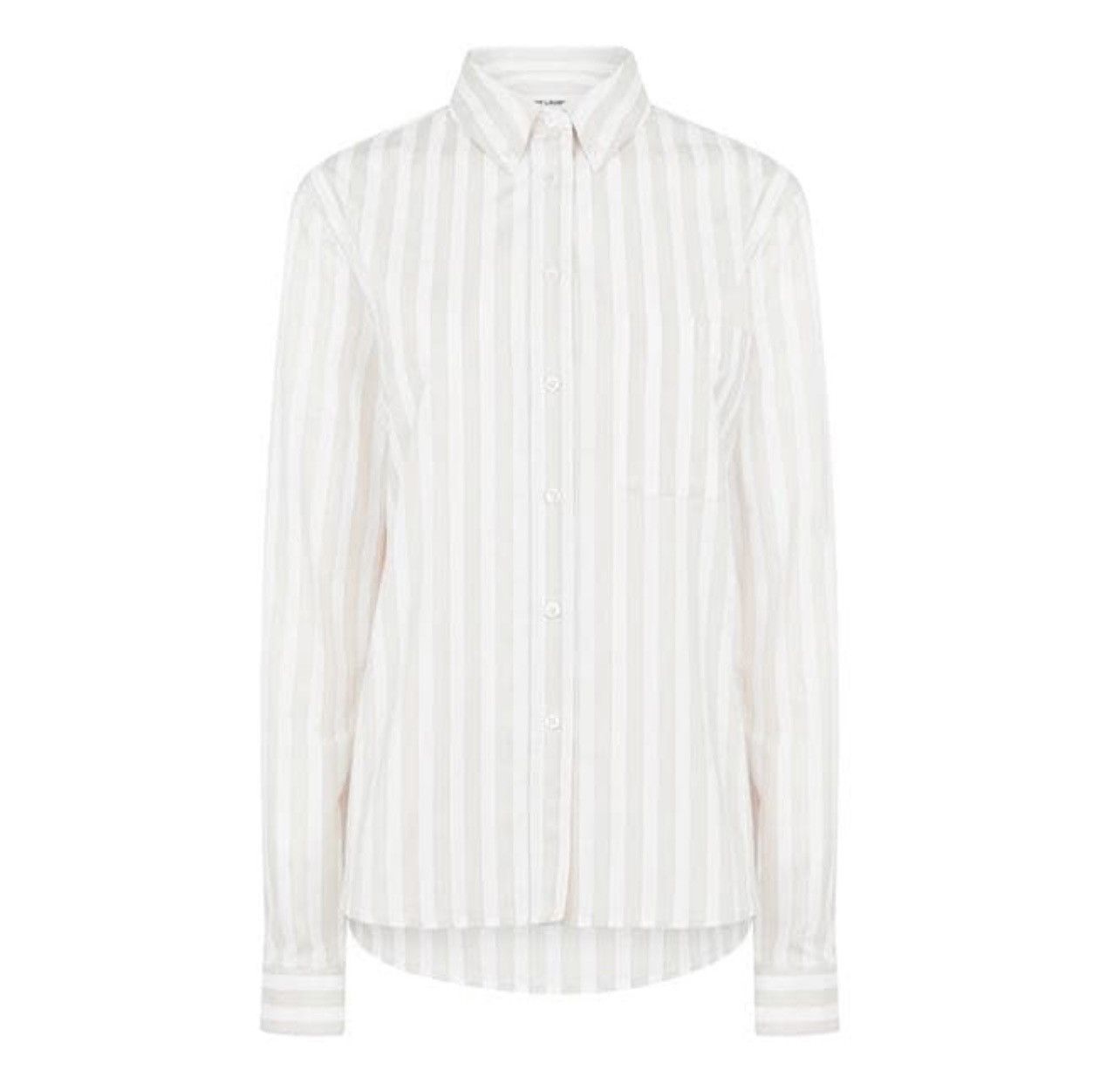 Saint Laurent Embroidered Striped Shirt