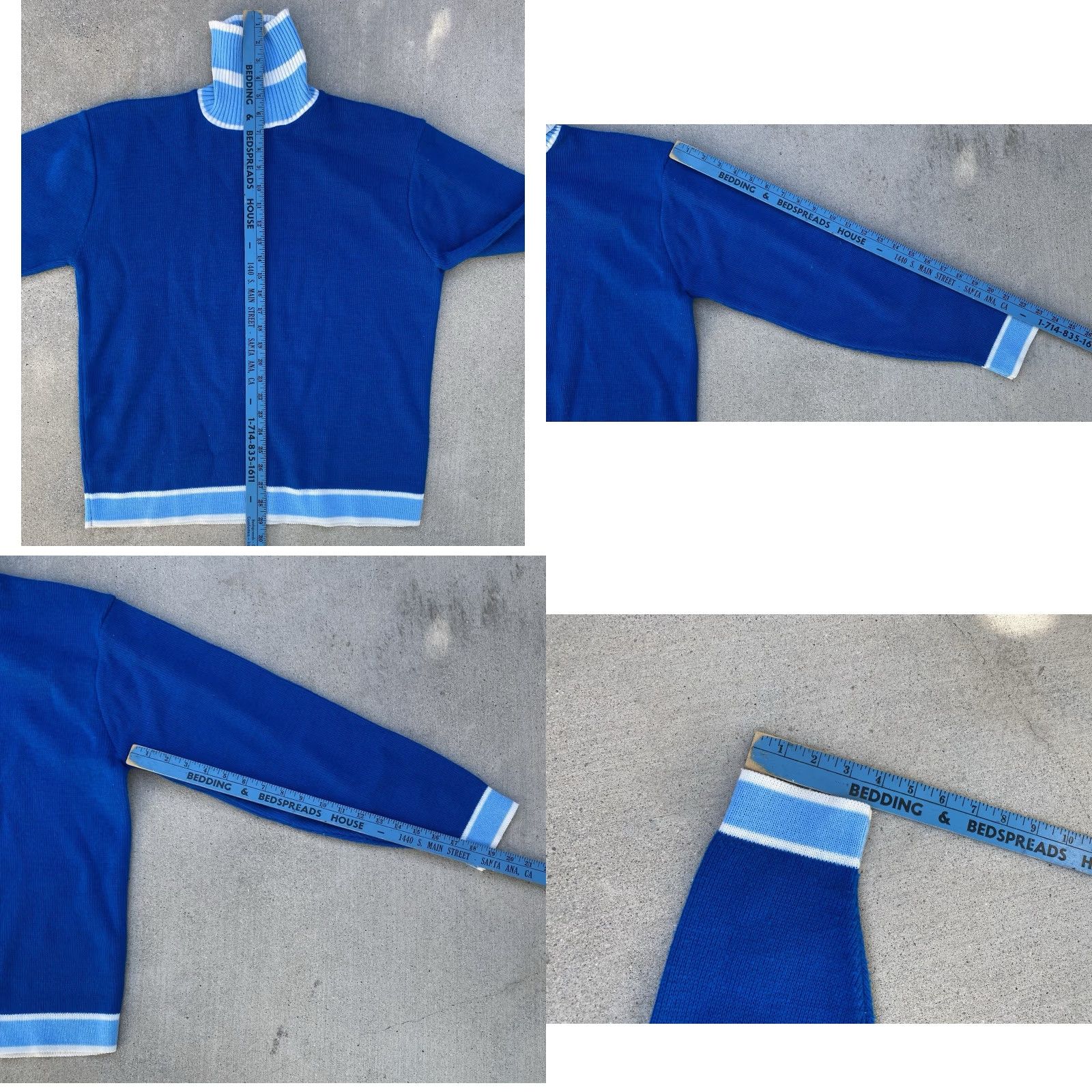 Vintage VINTAGE Mr Pro OF California Blue Acrylic Knit Sweater Turtleneck XL USA Made Size US XL / EU 56 / 4 - 11 Thumbnail