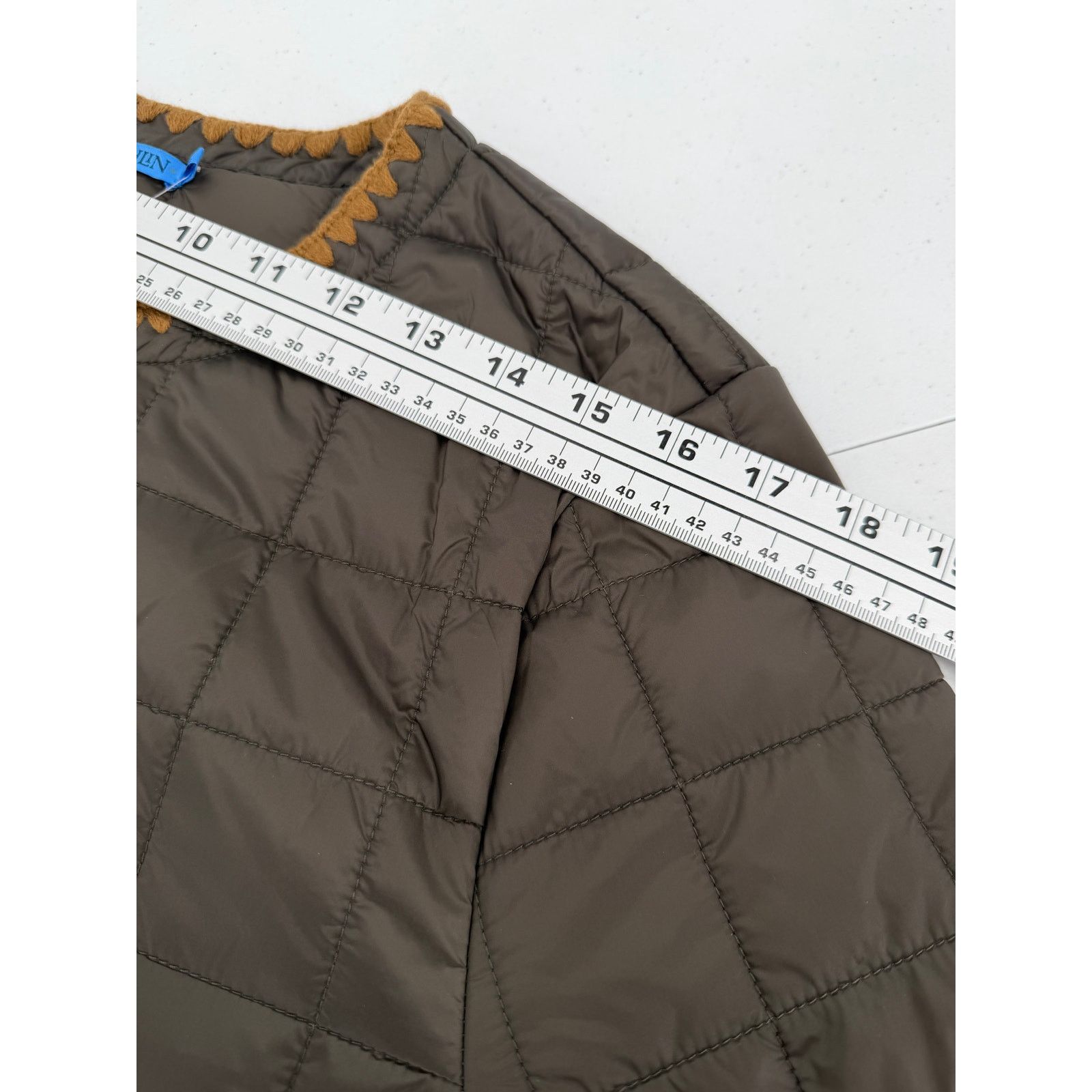 J.McLaughlin NWT J. McLaughlin Danilka Olive Green/Brown Quilted Jacket Size XL / US 12-14 / IT 48-50 - 9 Thumbnail