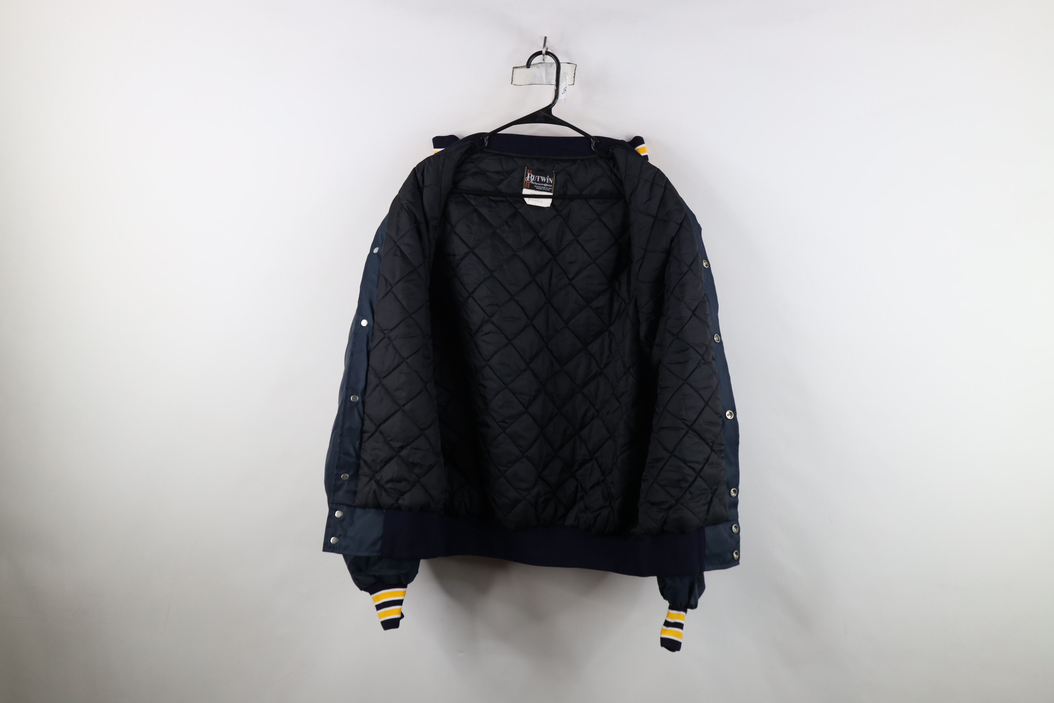 Vintage Vintage 70s 80s Streetwear Quilted Satin Bomber Jacket USA Size US L / EU 52-54 / 3 - 10 Thumbnail