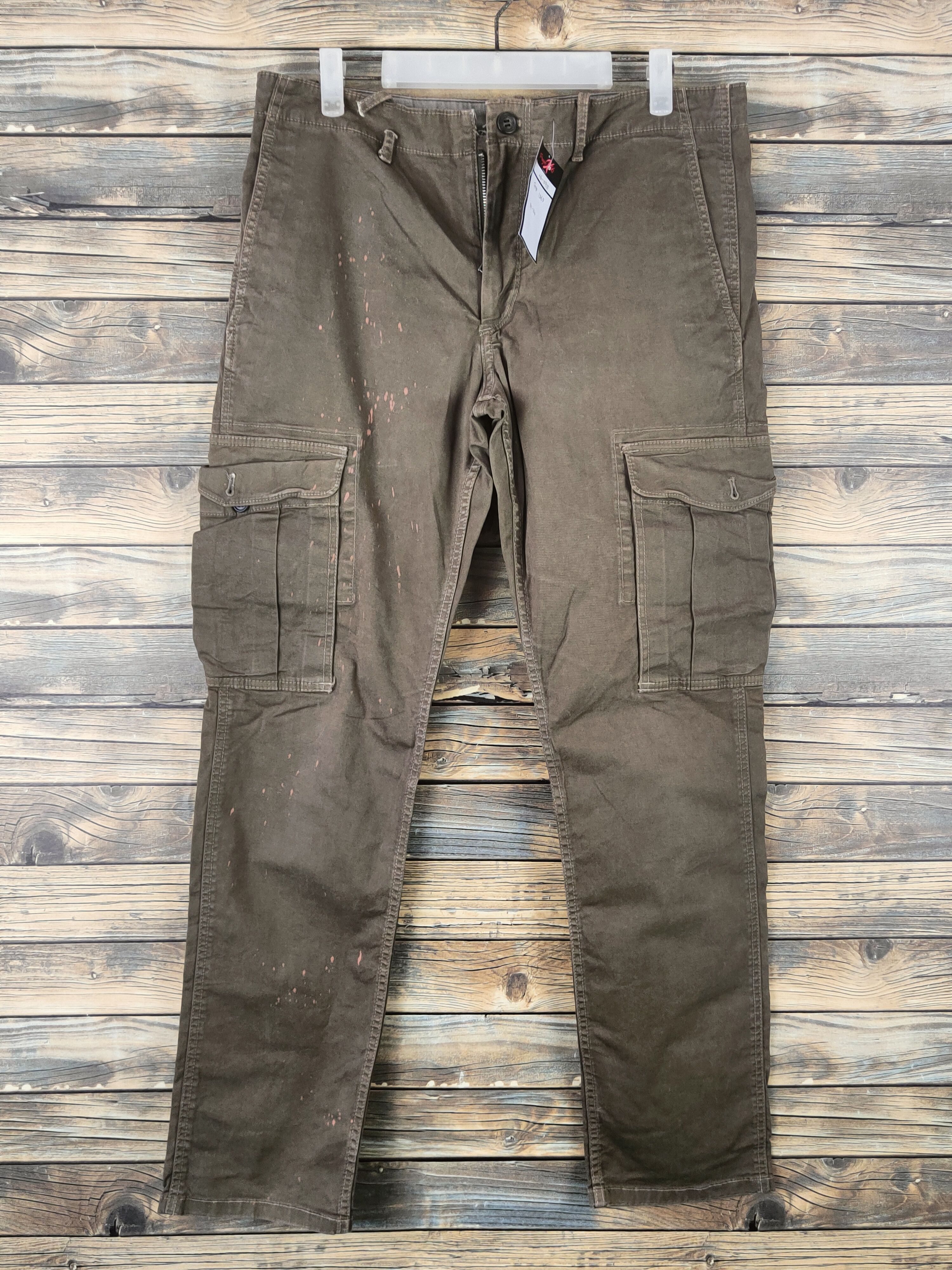 Gap DL Gap 1969 Olive Multipocket Cargo Pants #46-095 Size US 33 - 1 Thumbnail