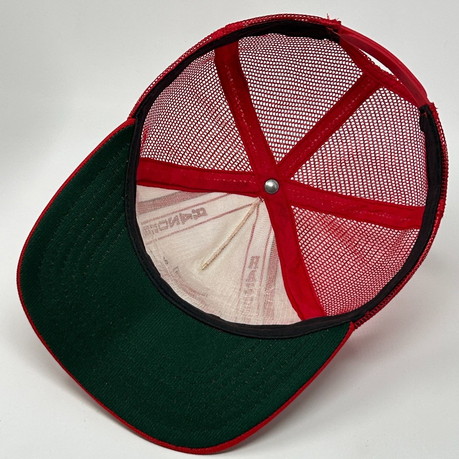 Vintage Vintage 80s Arkansas Razorbacks Trucker Hat Baseball Cap Red Size ONE SIZE - 4 Thumbnail