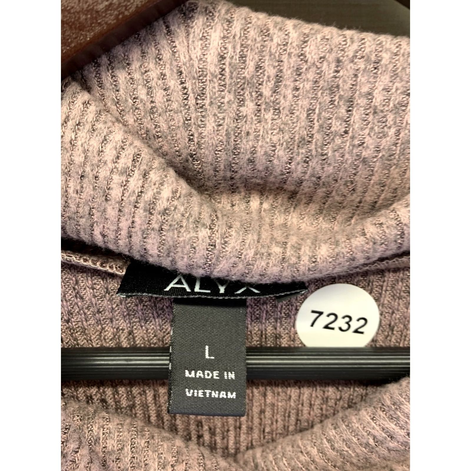 Alyx ALYX Dark Rose Knit Ribbed Cowl Neck Sweater Womens L-NWT-7232 Size L / US 10 / IT 46 - 3 Thumbnail