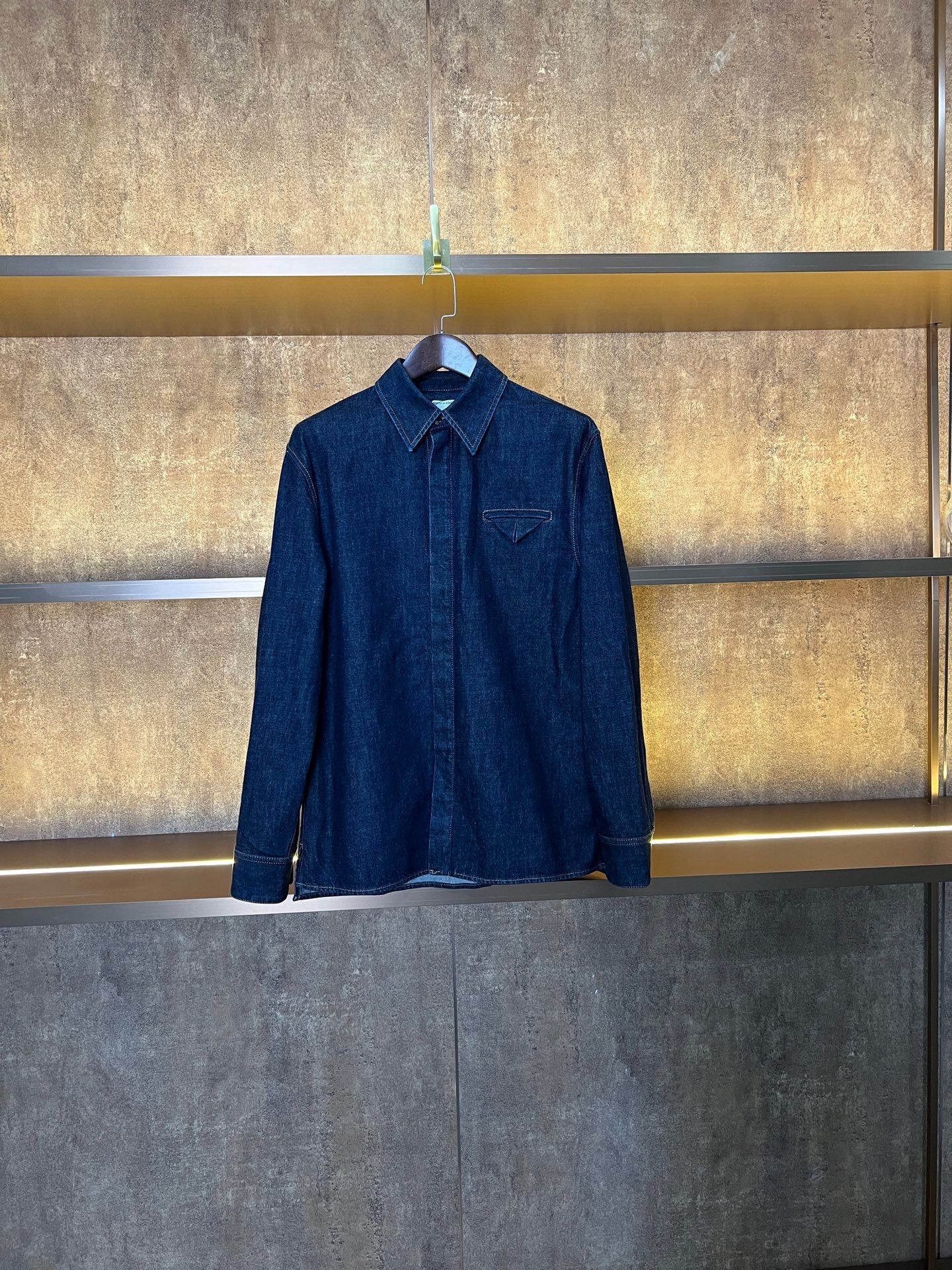 Bottega Veneta Bottega Veneta Denim Shirt S Men Size US S / EU 44-46 / 1 - 1 Thumbnail