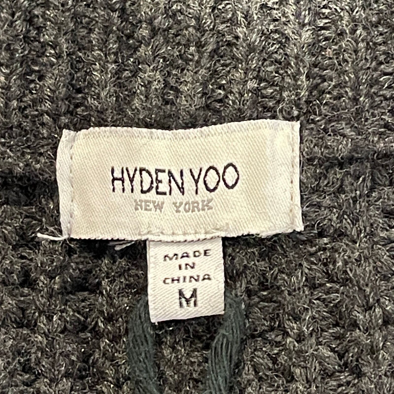 Hyden Yoo Hyden Yoo Wool Waffle Knit Zip Up Cardigan Sweater Size Med Size US M / EU 48-50 / 2 - 3 Thumbnail