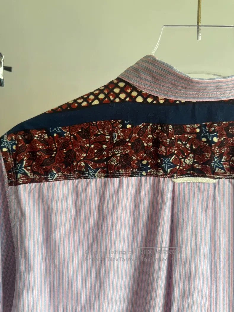 Junya Watanabe Junya Watanabe Pink Antique Fabric Patchwork Shirt Size US L / EU 52-54 / 3 - 5 Thumbnail