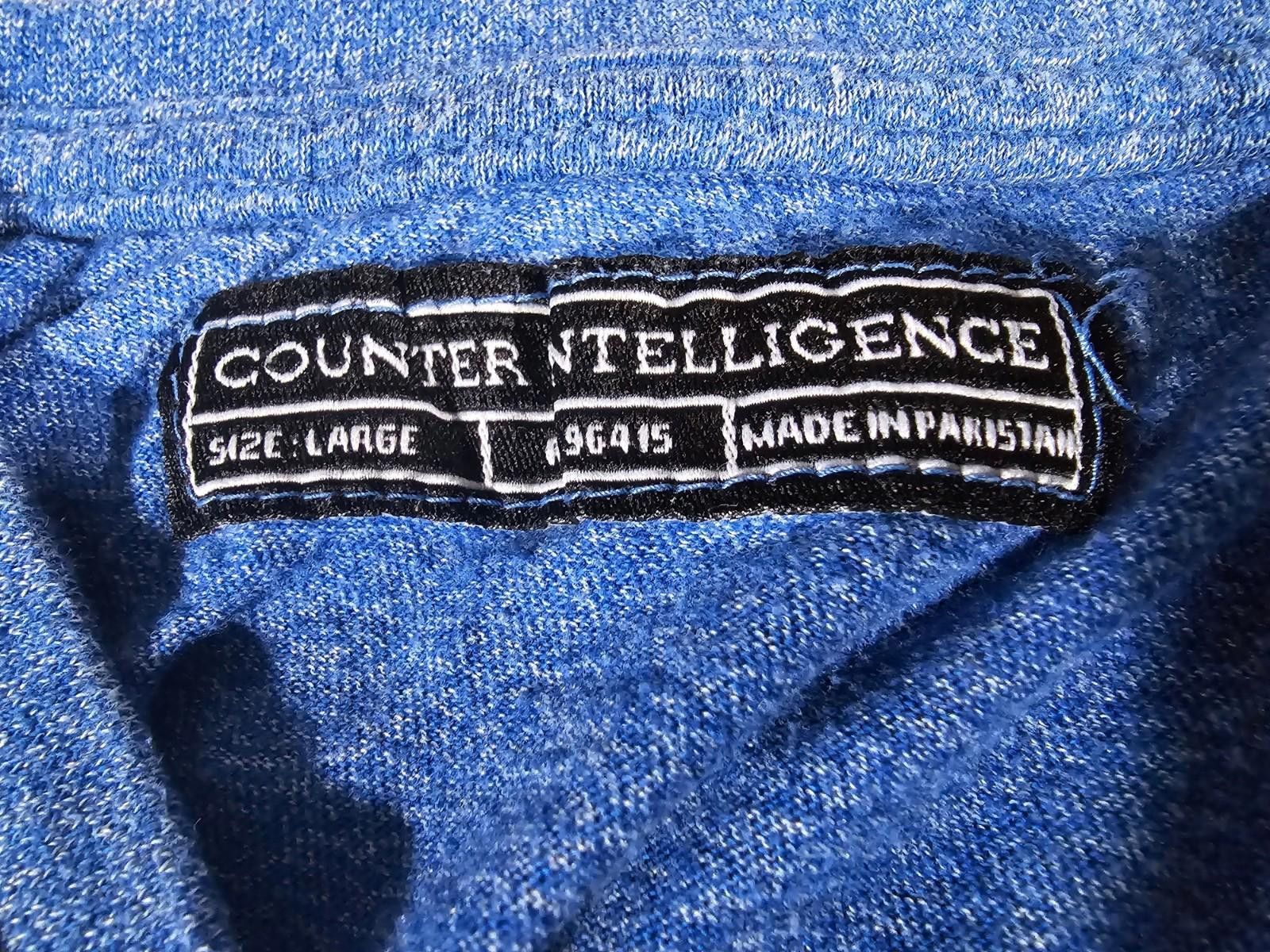 Counter Intelligence Counter Intelligence L Blue V-neck Shirt Size US L / EU 52-54 / 3 - 3 Thumbnail