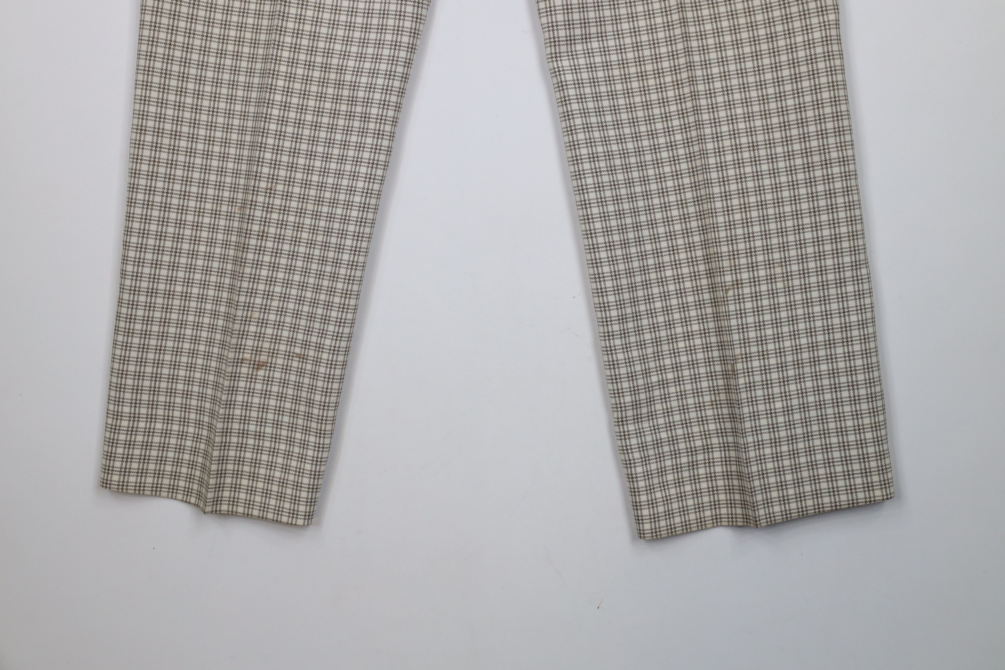 Vintage Vintage 70s Streetwear Bell Bottoms Chino Pants Plaid USA Size US 34 / EU 50 - 14 Thumbnail