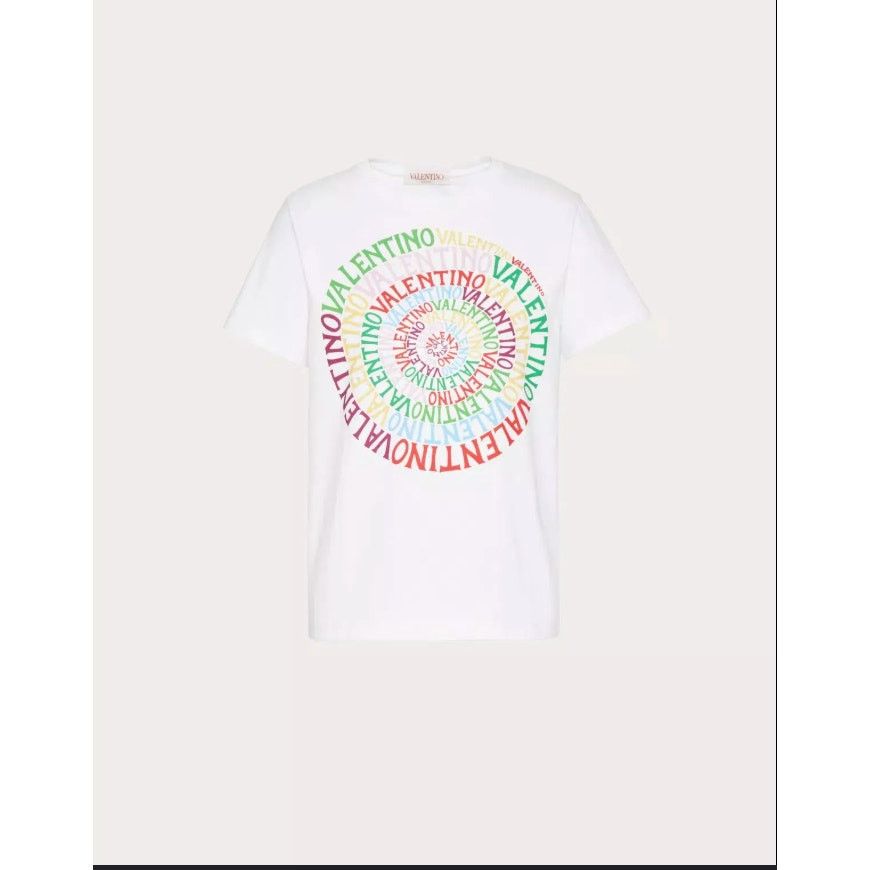 Valentino Valentino Loop Jersey T-Shirt Size M Made in Italy NWT Size M / US 6-8 / IT 42-44 - 2 Thumbnail