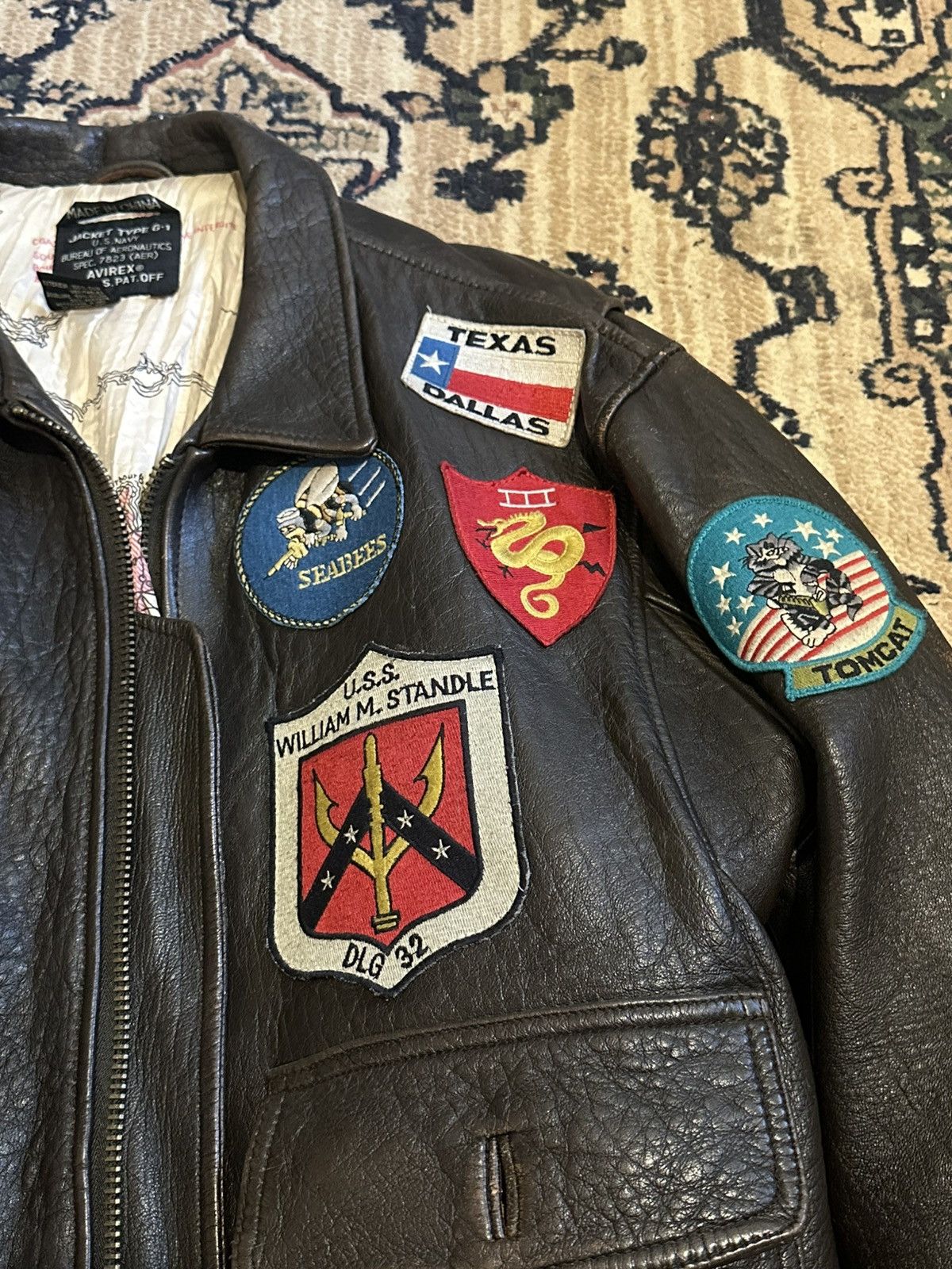 Avirex Avirex U.S navy type G-1 leather jacket Size US M / EU 48-50 / 2 - 3 Thumbnail