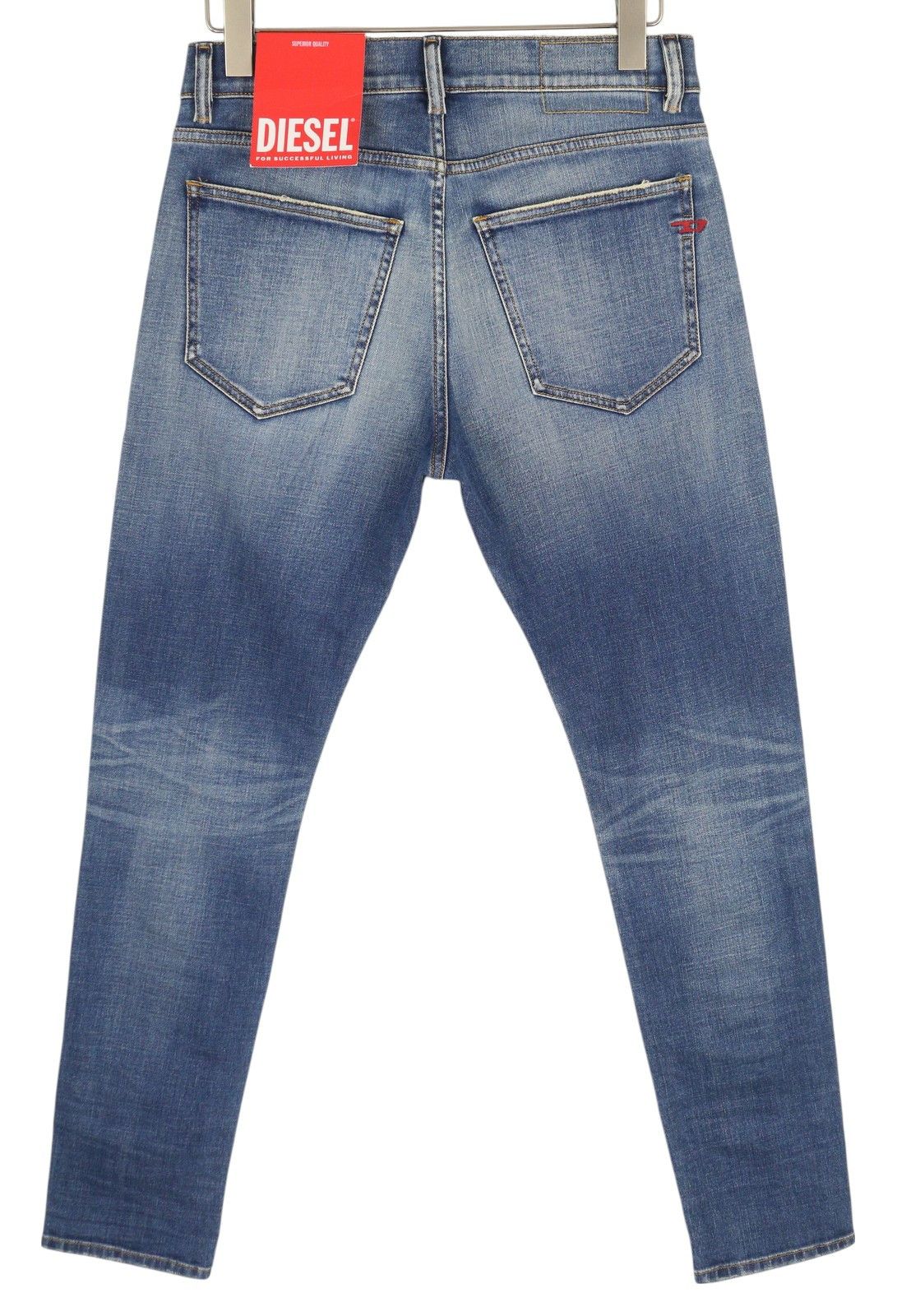 Diesel 2019 D-STRUKT 09C87 W30/L32 Blue Distress Slim 85412 Size US 30 / EU 46 - 4 Thumbnail