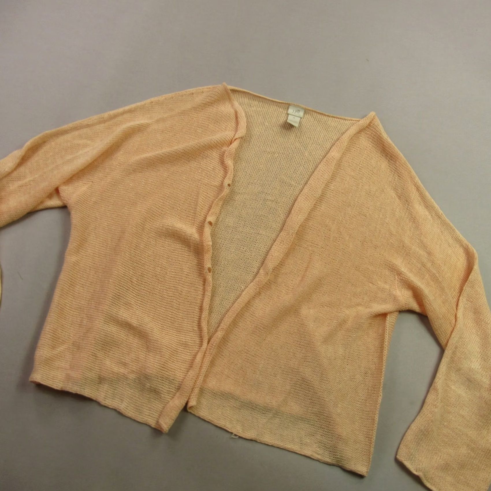J. Jill J Jill Sweater Cardigan Womens XL Long Sleeve Lightweight Casual Yellow Size XL / US 12-14 / IT 48-50 - 2 Thumbnail