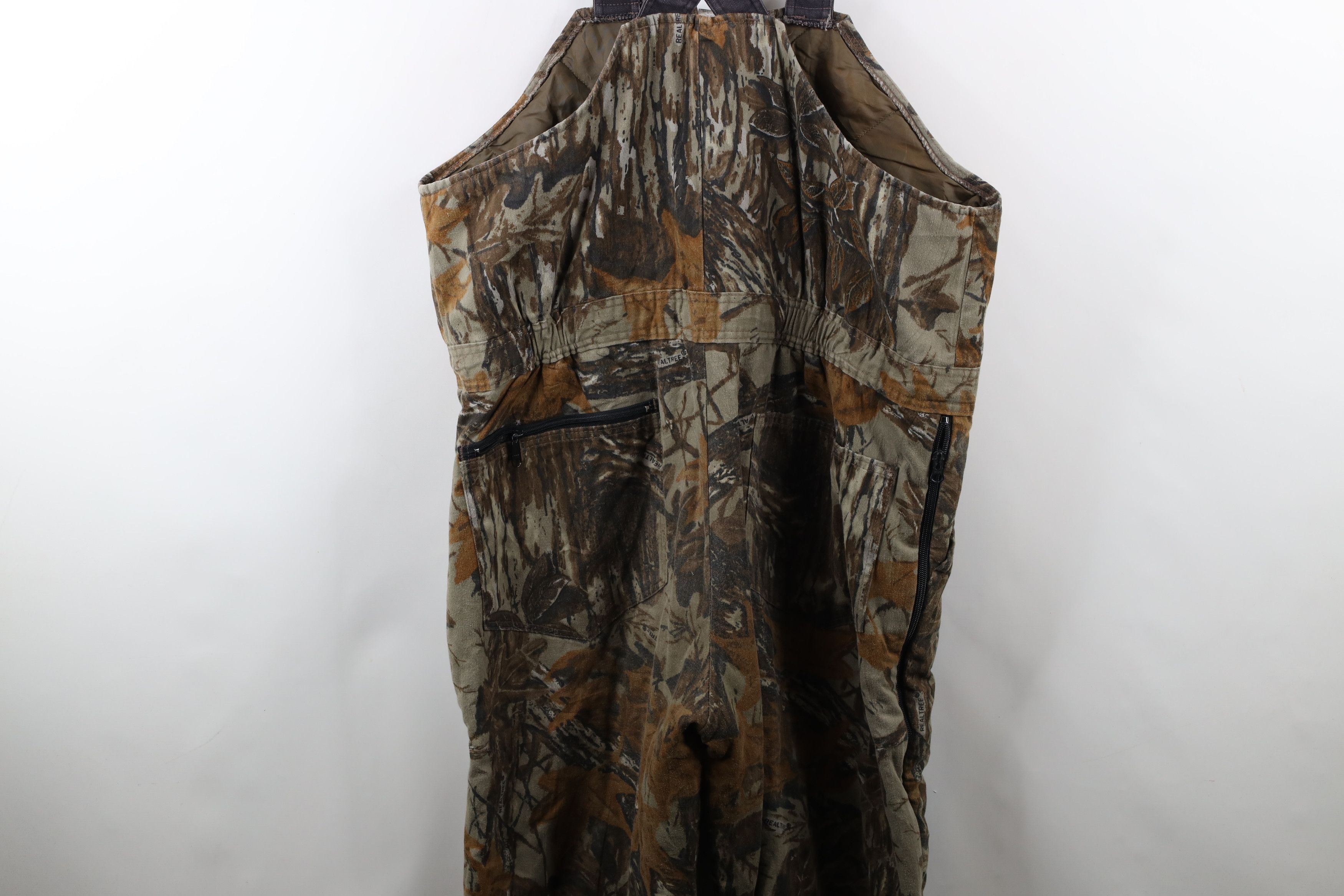 Cabelas × Vintage Vintage 90s Cabelas Realtree Camouflage Quilted Overalls Size US 36 / EU 52 - 19 Thumbnail
