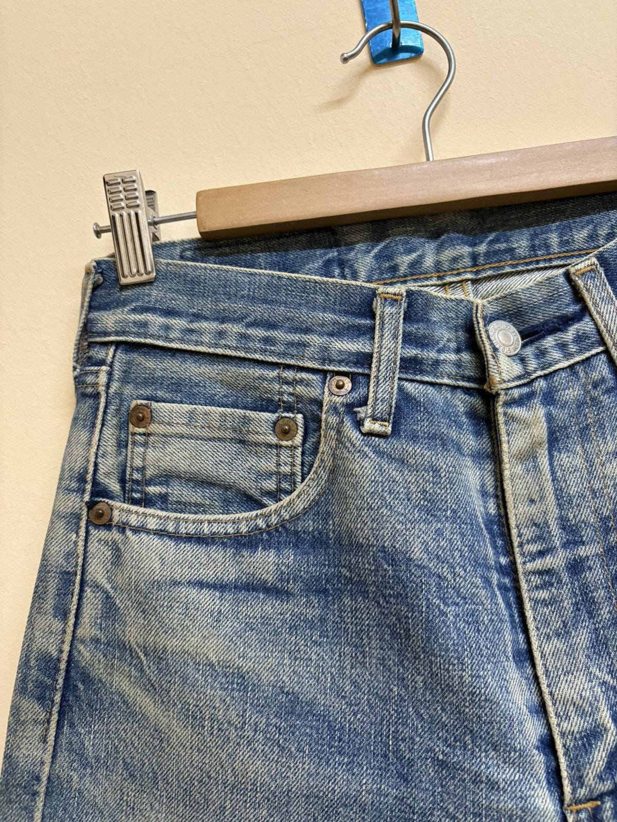 Levi's Vintage 90s Levis 502 XX J22 W27 L34 Selvedge Jeans Size US 27 - 10 Thumbnail