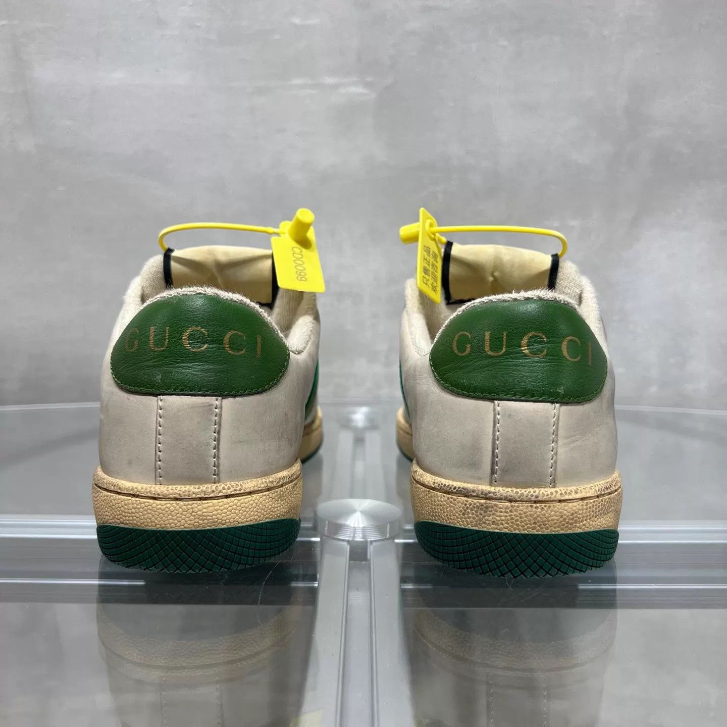 Gucci Gucci Green Enamel Dirty Sneakers 37 Size US 6.5 / IT 36.5 - 6 Thumbnail