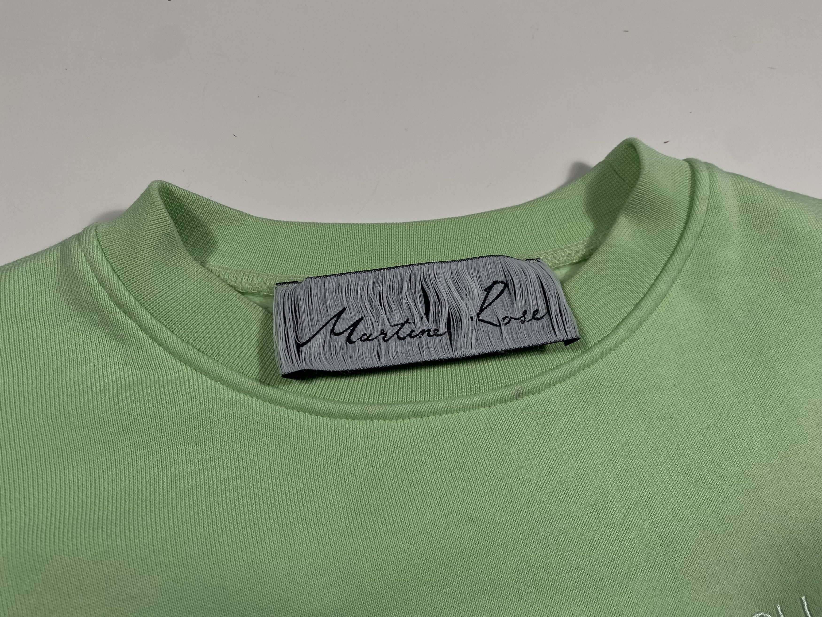 Martine Rose Martine Rose SS19 Embroidered Logo Crewneck Pistachio Size US XS / EU 42 / 0 - 4 Thumbnail