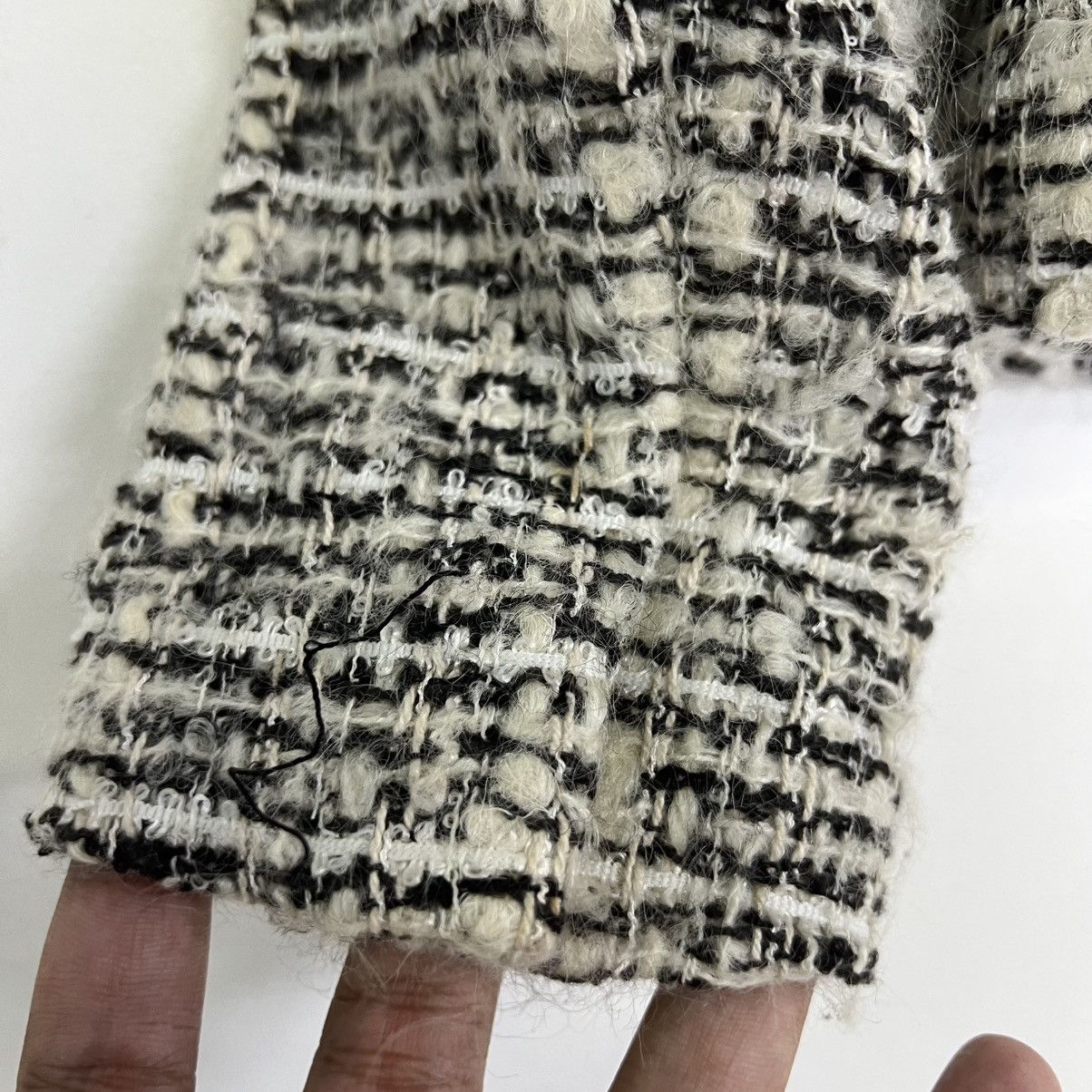 Japanese Brand VINTAGE FINAL STAGE tweed double-breasted blazer Size XS / US 0-2 / IT 36-38 - 10 Thumbnail