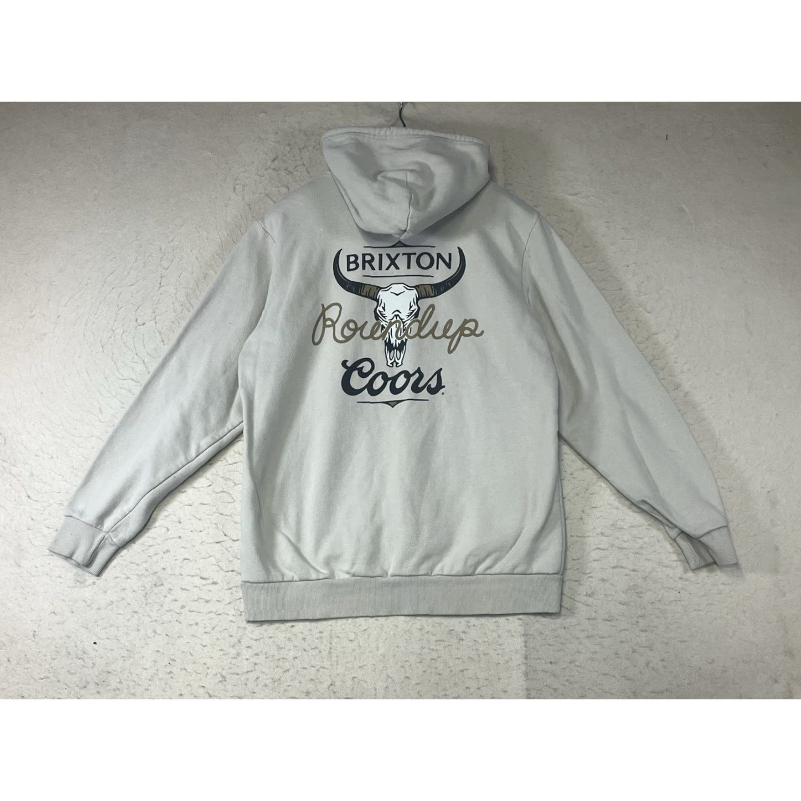 Brixton Brixton Hoodie Beige Skull Coors Beer Pullover Graphic Men L See Pics Size US L / EU 52-54 / 3 - 2 Thumbnail
