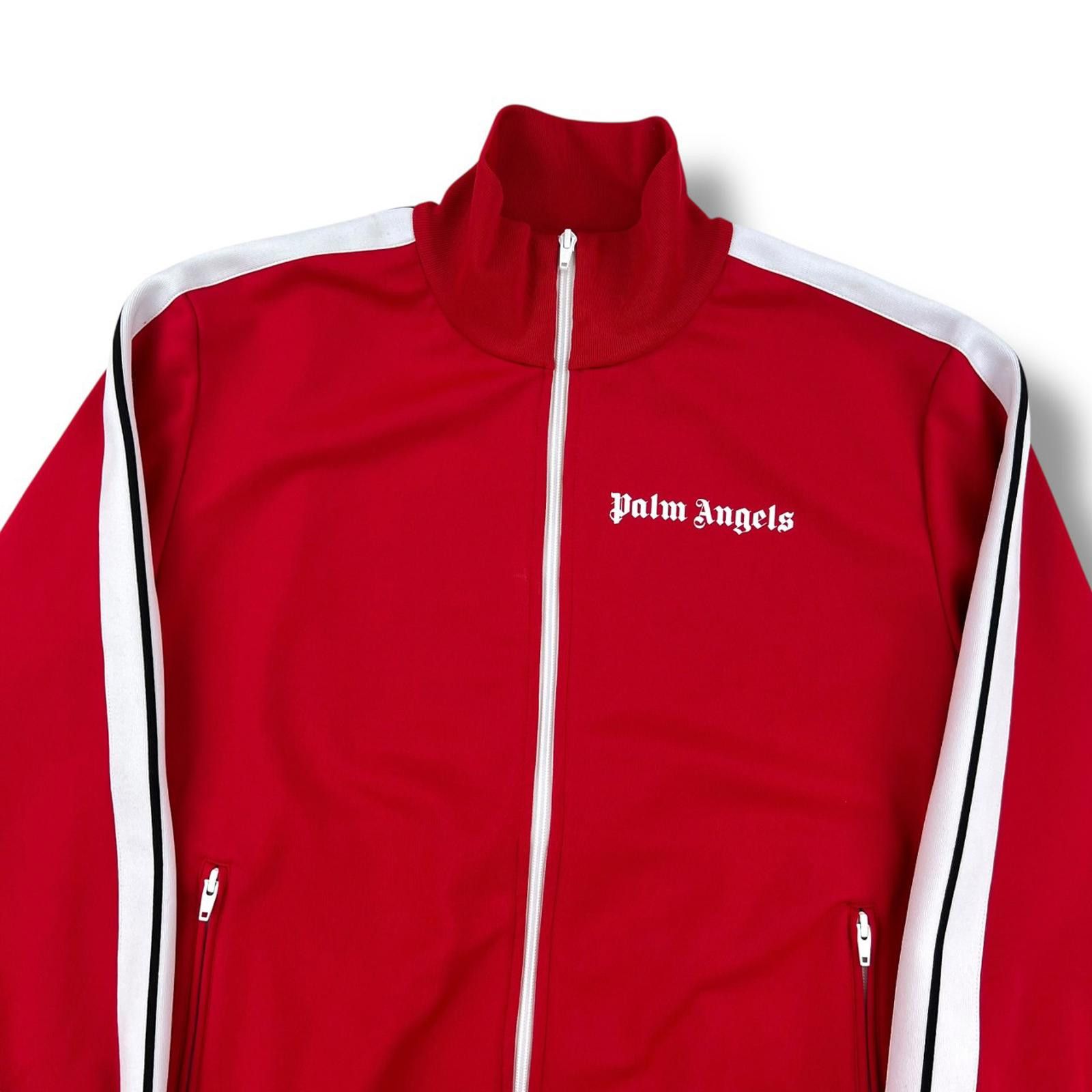 Palm Angels Palm Angels Red Zip Track Jacket Size US XL / EU 56 / 4 - 2 Thumbnail