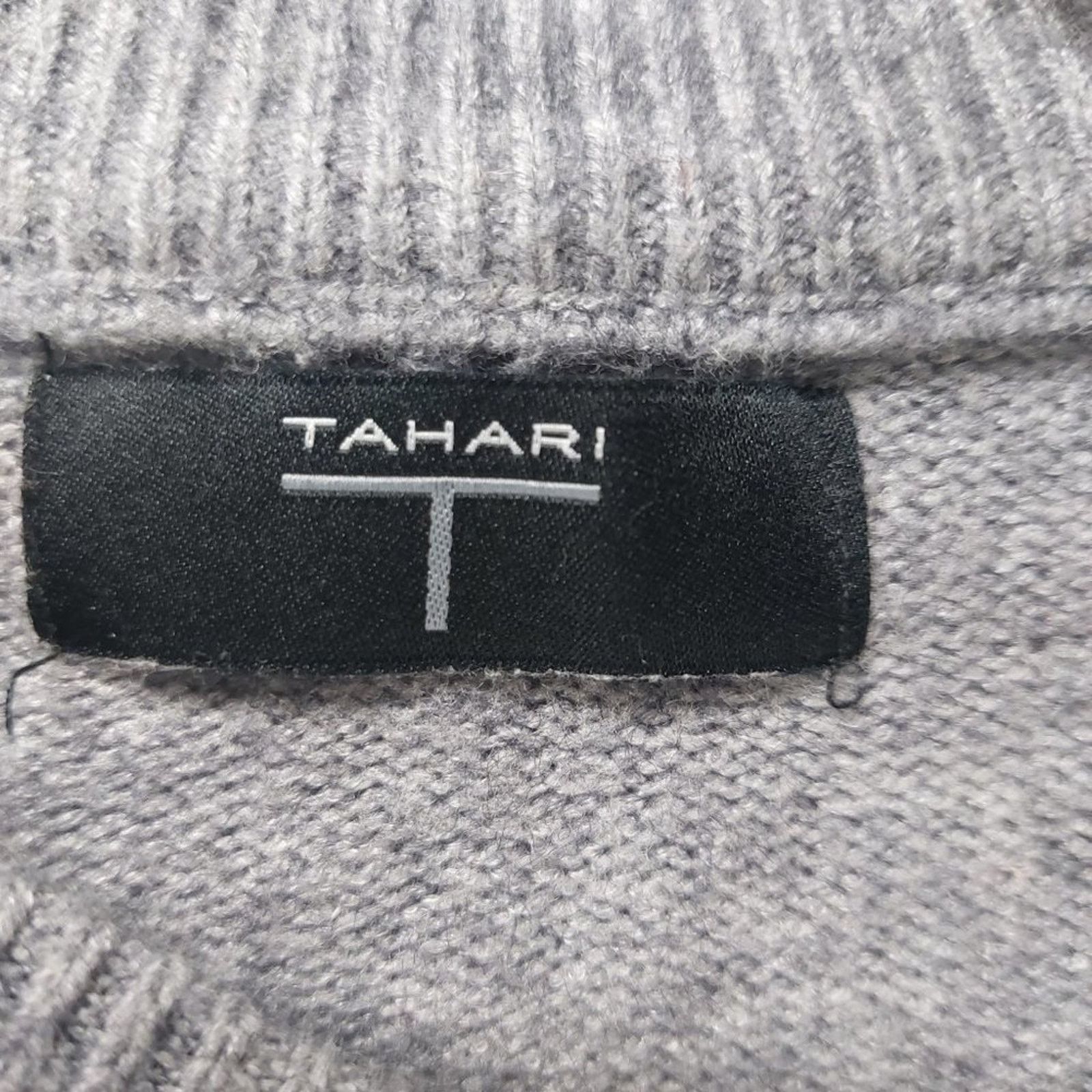 Other Tahari Women's Small Gray Pullover Sweater Crew Round Neck Size S / US 4 / IT 40 - 3 Thumbnail