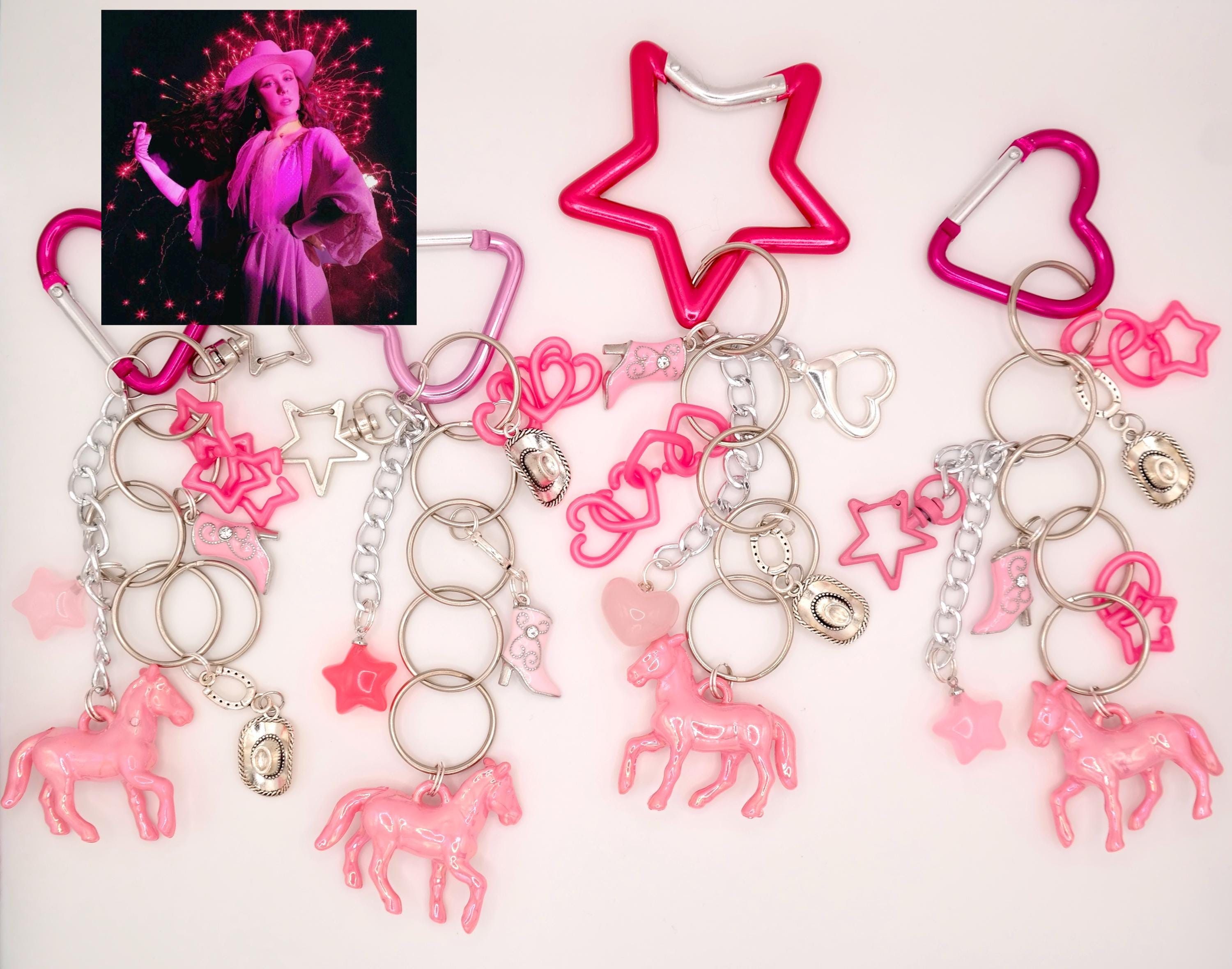 Handmade Chappell Roan Keychains / Carabiners Size ONE SIZE - 2 Thumbnail