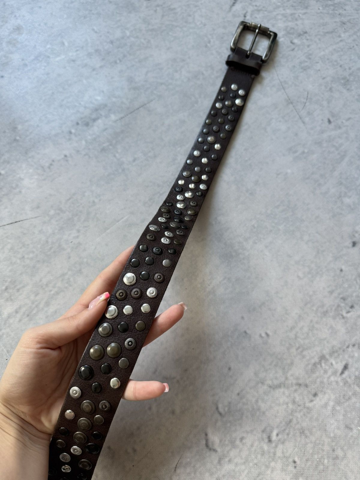 Vintage Y2K streetwear leather belt Size ONE SIZE - 10 Thumbnail