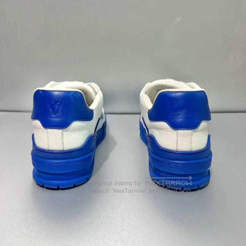 Louis Vuitton Louis Vuitton Trainer blue and white board shoes Size US 8.5 / EU 41-42 - 3 Thumbnail
