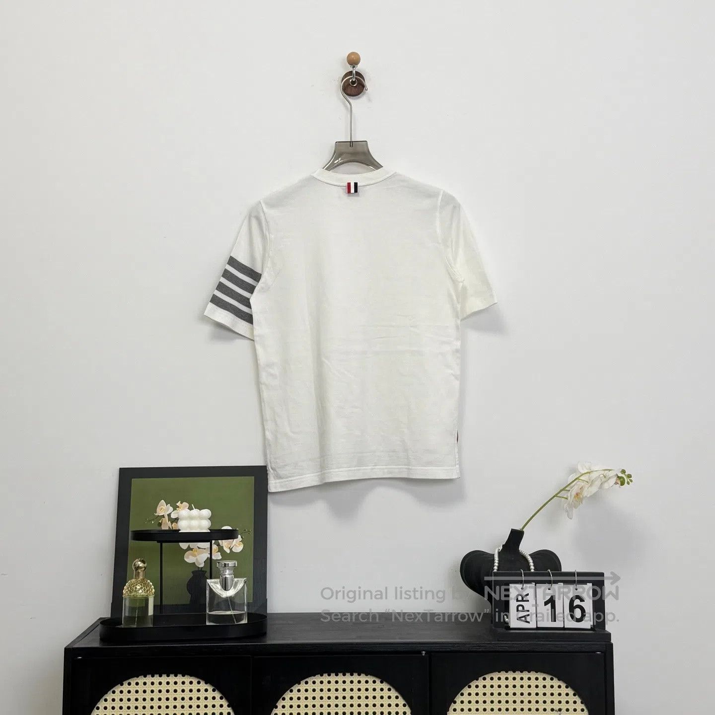 Thom Browne Thom Browne White Four Stripe Short Sleeve| Size S / US 4 / IT 40 - 4 Thumbnail