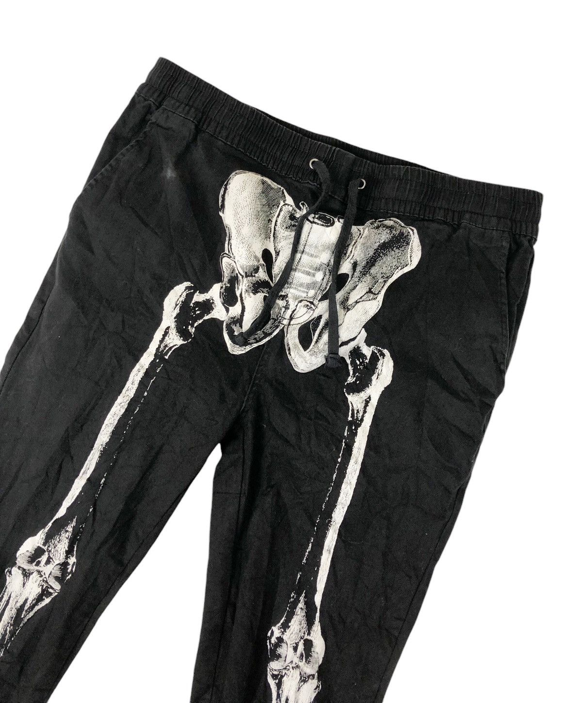 Japanese Brand Hottopic Skeleton Printed Joggers Pants Size US 34 / EU 50 - 5 Thumbnail