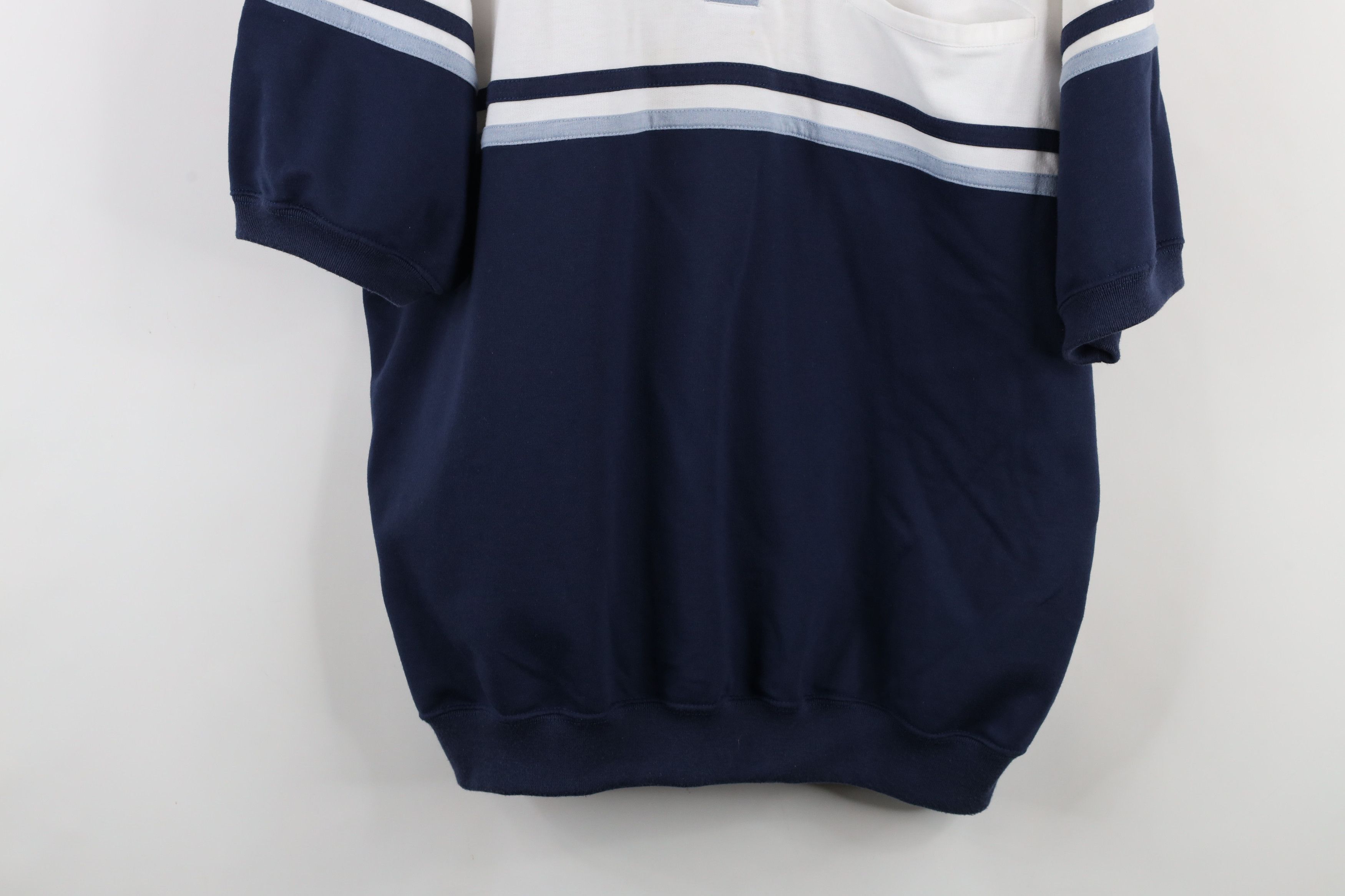 Vintage Vintage 90s Streetwear Block Collared Pullover Polo Shirt Size US XL / EU 56 / 4 - 3 Thumbnail