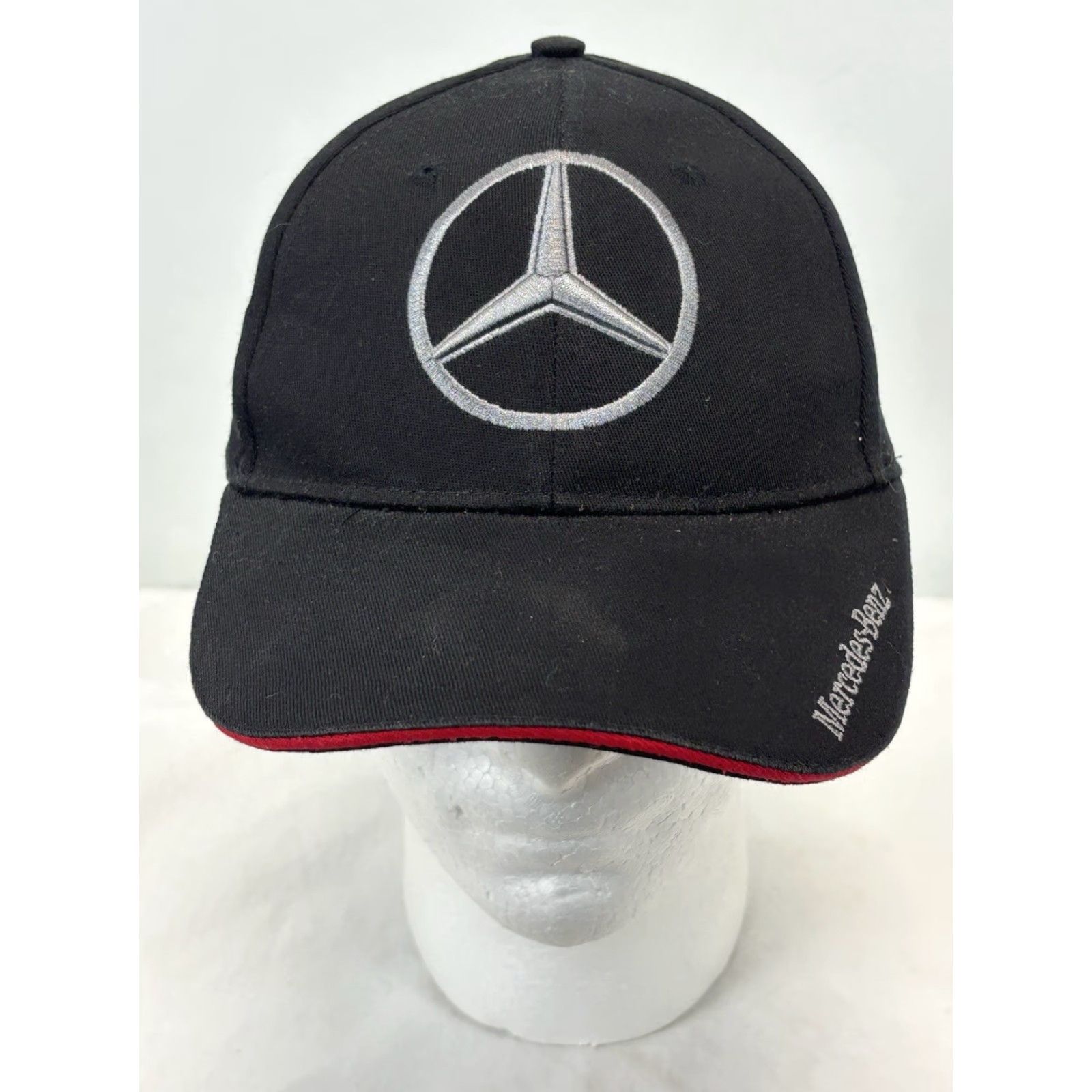 Mercedes-Benz VINTAGE Mercedes-Benz Hat Black Embroidered Emblem Baseball Cap Adjustable Strap Size ONE SIZE - 2 Thumbnail